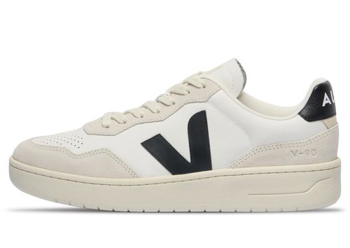 Veja V-90 Leather | Sneaker für Herren | White / Black