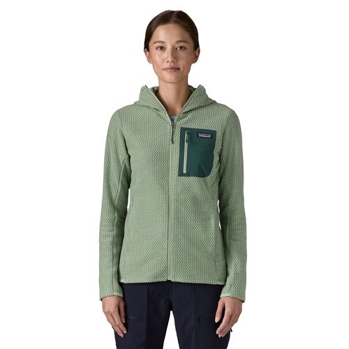 Patagonia R1® Air Fleece Full-Zip Hoodie | Fleecejacken für Damen | Ellwood Green