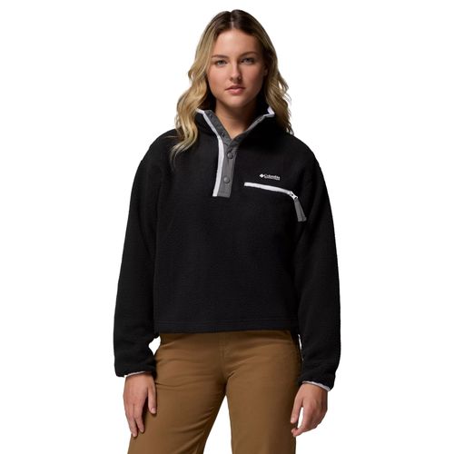 Columbia Helvetia II Cropped Half Snap Fleece | Fleecepullover für Damen | Black