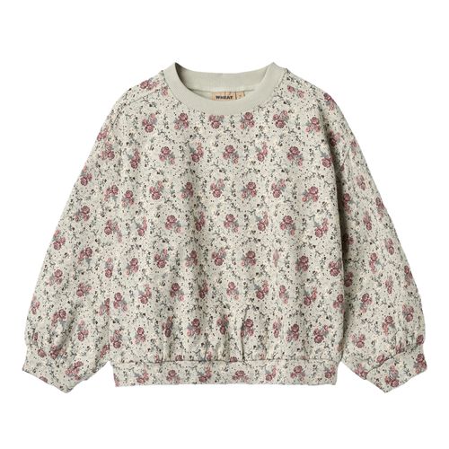 Wheat Sweatshirt Lia | Pullover für Kinder | Slightly Green Flowers