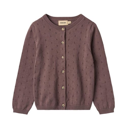 Wheat Knit Cardigan Maia | Pullover für Kinder | Plum
