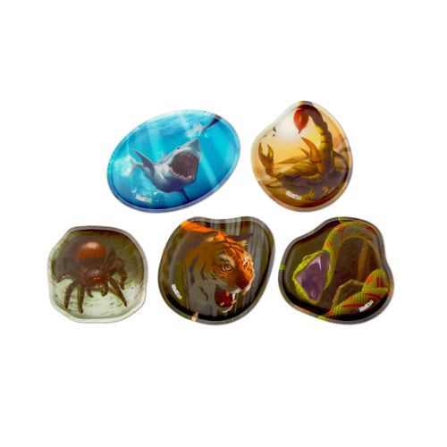 Ergobag Kontur Kletties-Set | Accessoires Kinder für Kinder | Gefährliche Tiere