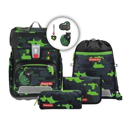 step by step Schulranzen-Set Cloud | Schulranzen für Kinder | Black Cat Chiko