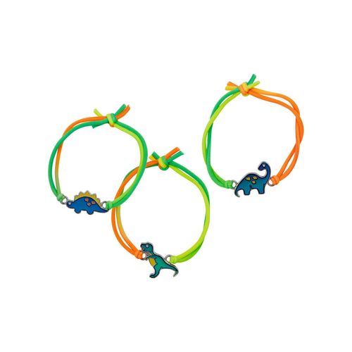 Coppenrath Stimmungsarmband - Dino Friends | Accessoires Kinder für Kinder | Grün / Orange