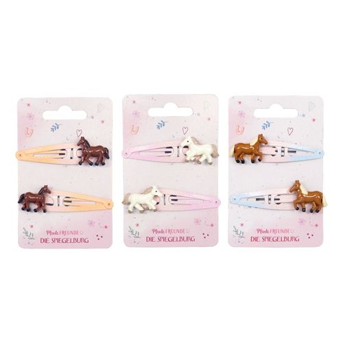 Coppenrath Haarclips - Pferdefreunde | Accessoires Kinder für Kinder | Mehrfarbig