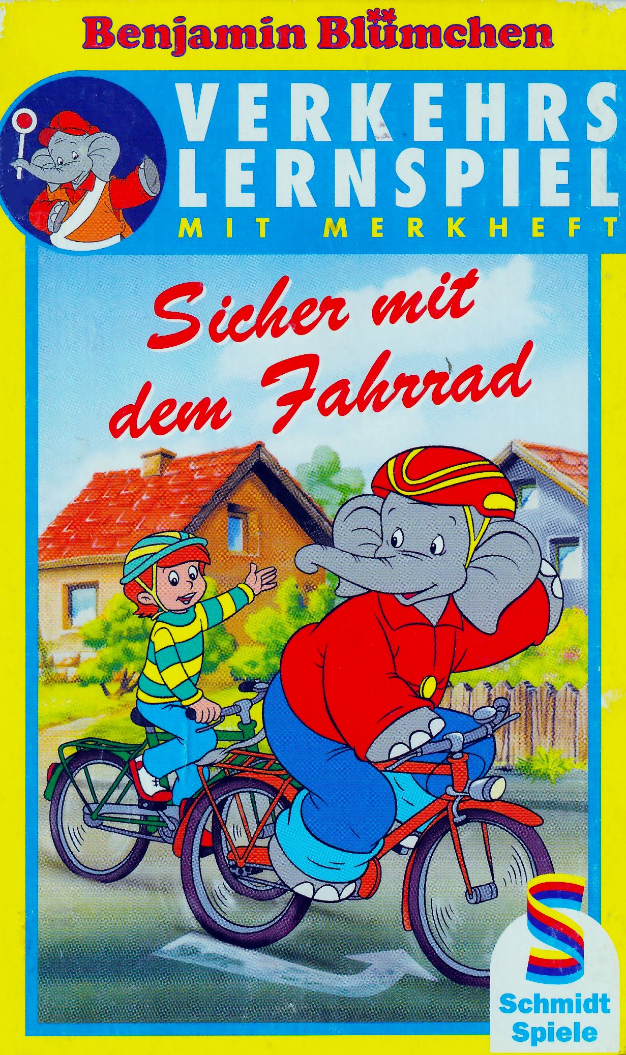 Benjamin Blümchen Verkehrslernspiel mit Merkheft - Sicher mit dem Fahrrad