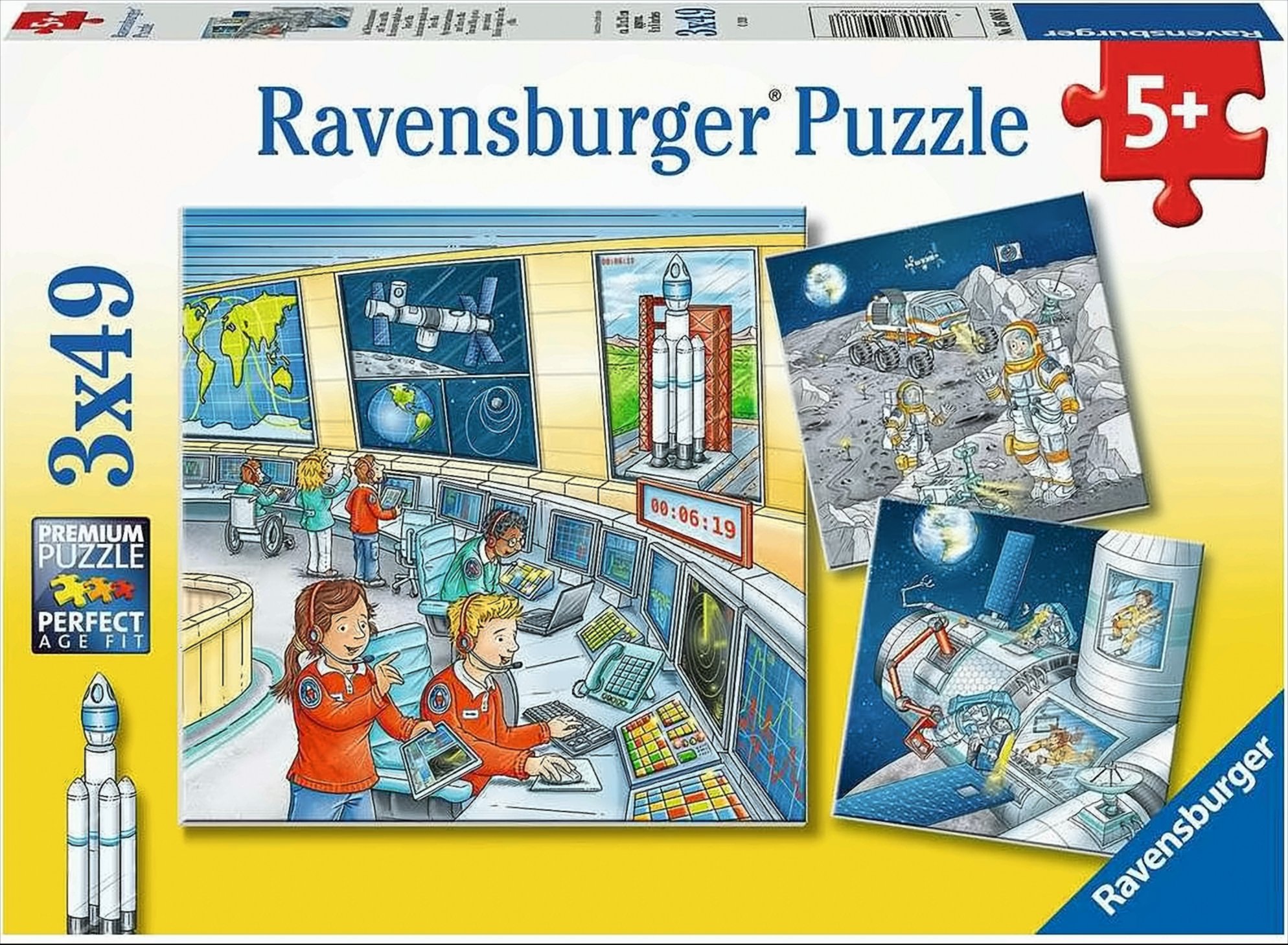 Ravensburger - Auf Weltraummission mit Tom und Mia, 3 x 49 Teile