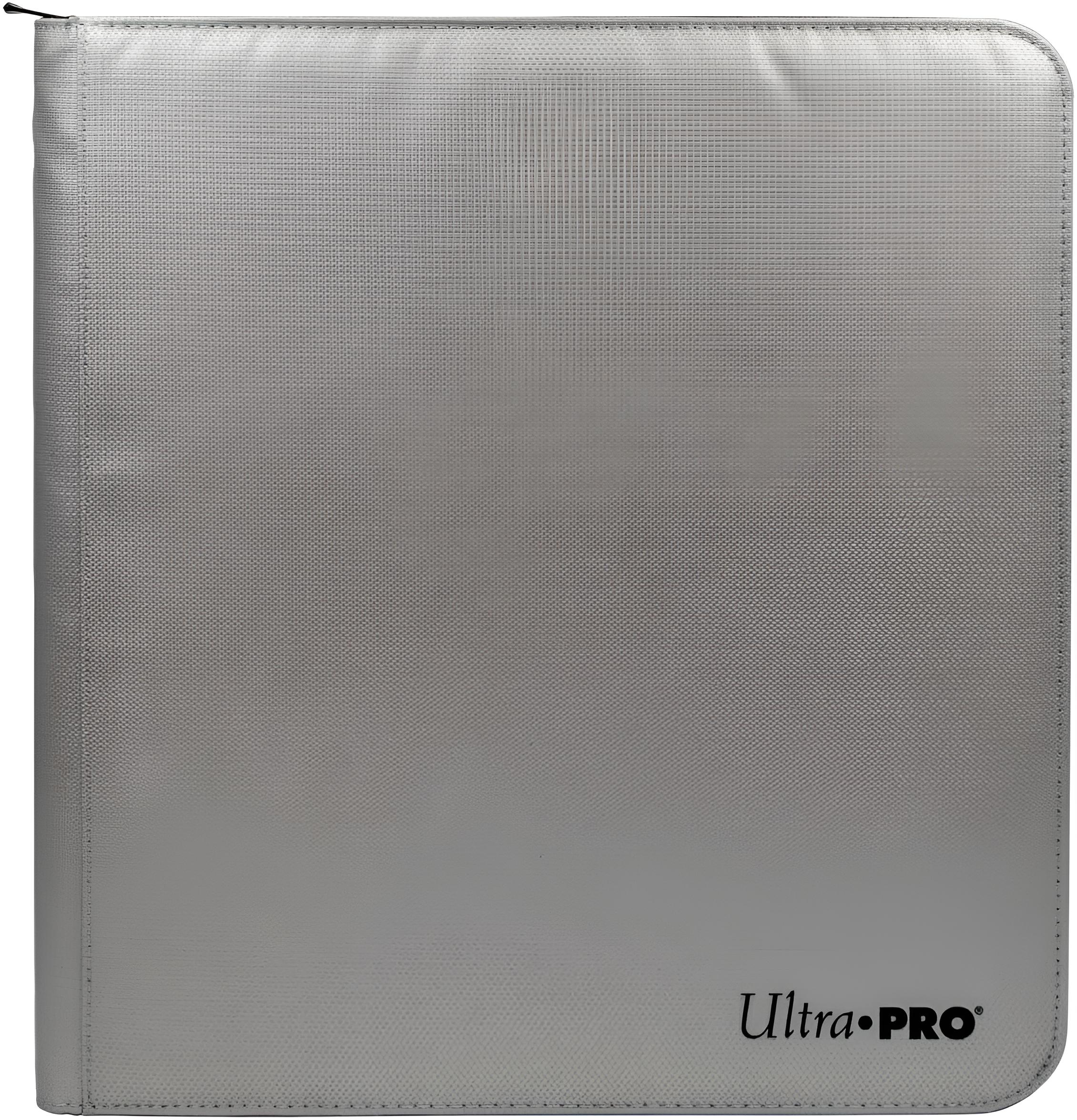 UP 12-Pocket Zippered Pro-Binder - Silver