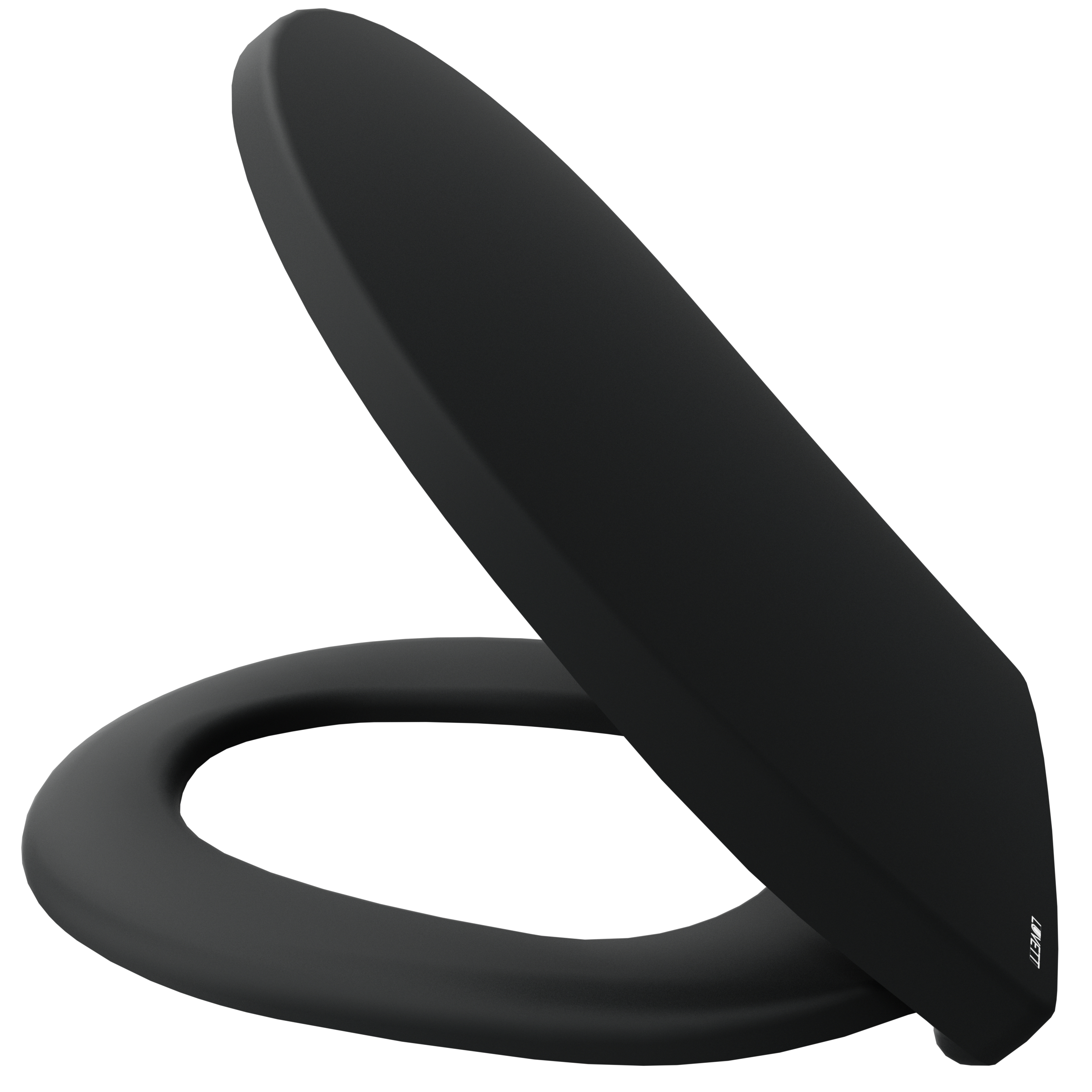 Luvett® WC-Sitz mit Absenkautomatik C100 oval universell, Toilettendeckel mit 3 Edelstahl Montagelösungen, Klodeckel abnehmbar