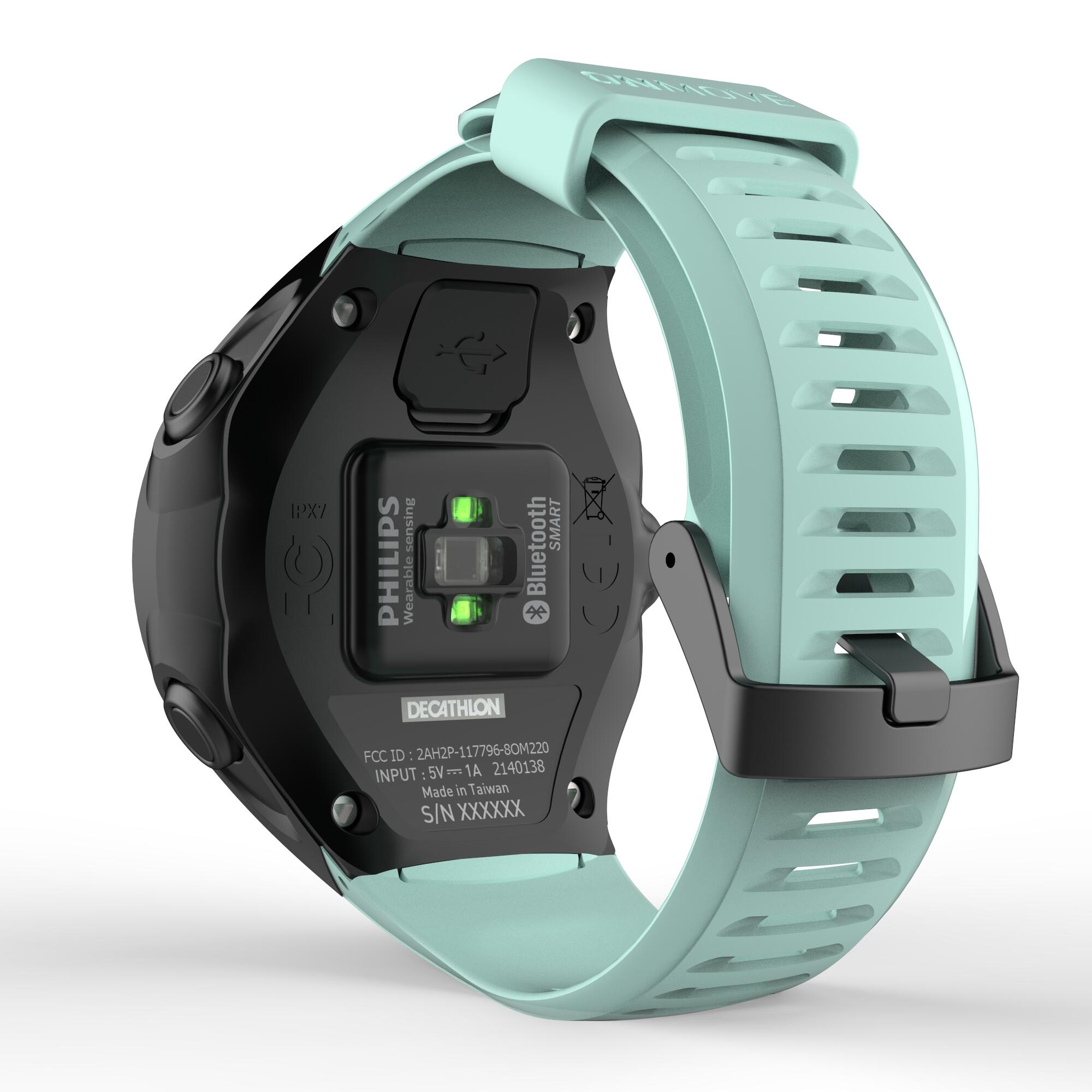 Uhrenarmband GPS Uhr ONmove 500 Running blau/grün