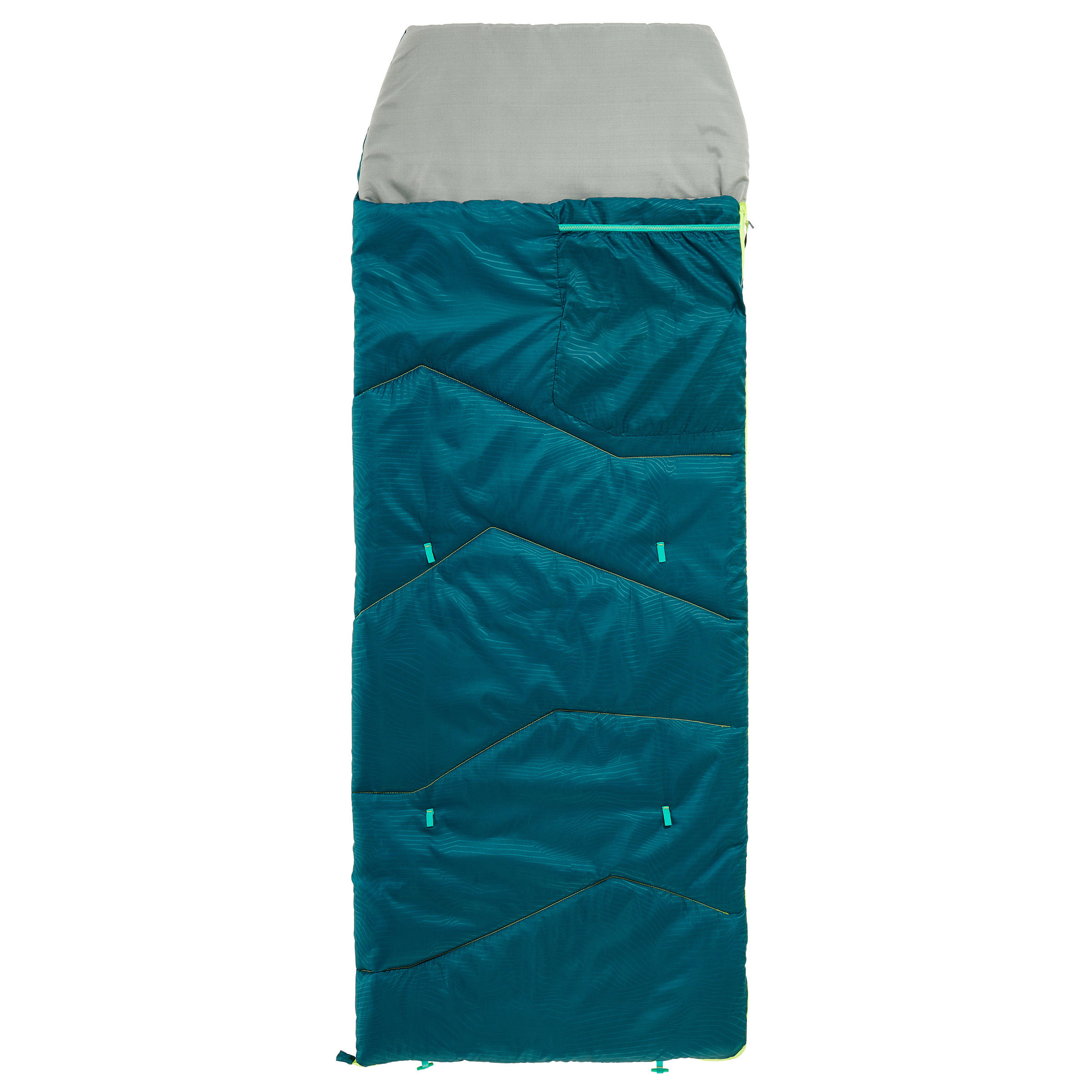 Schlafsack Kinder 10 °C Camping - MH100 blau