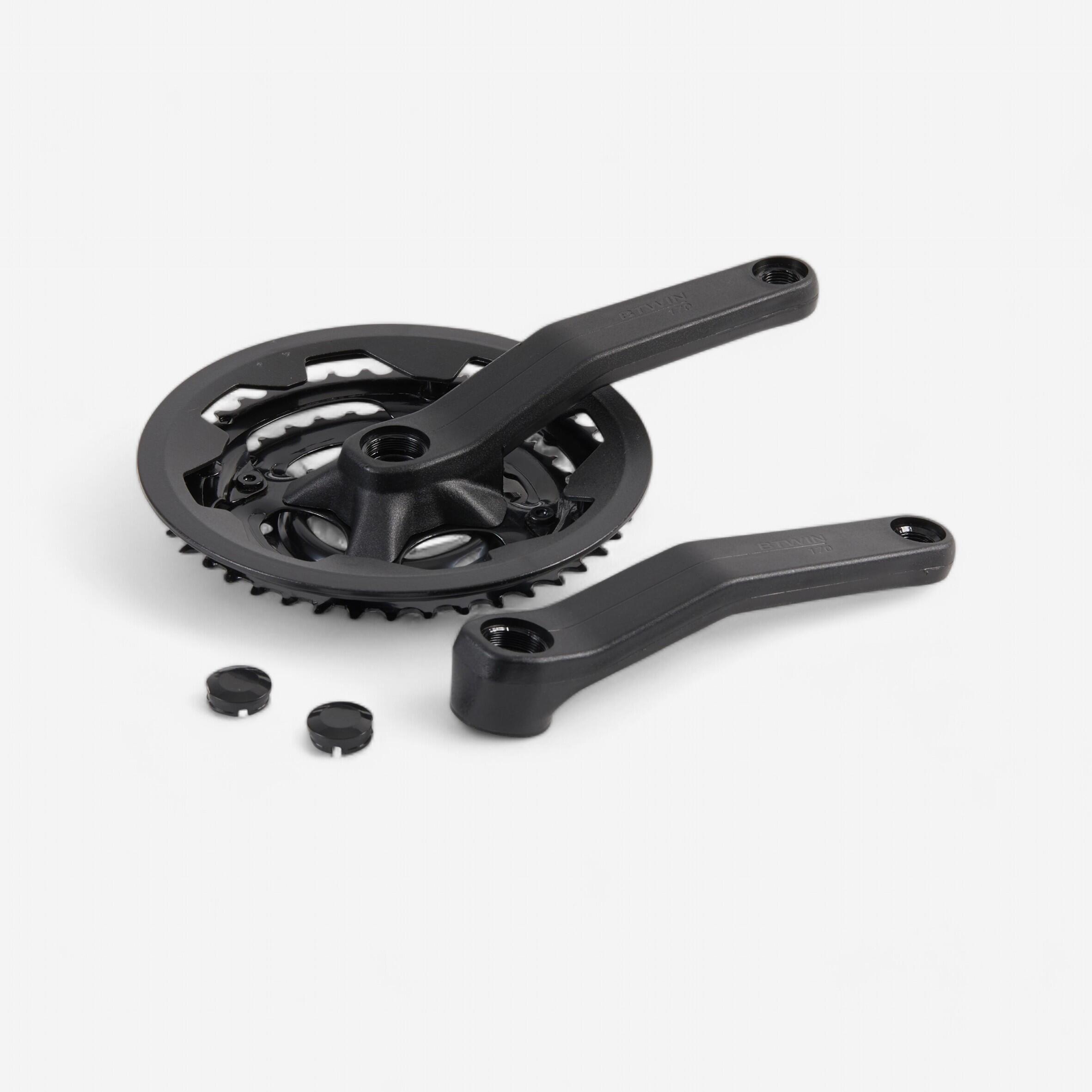 Kurbelgarnitur MTB 3-fach 8 Gänge 42/34/24 170 mm Vierkantachse