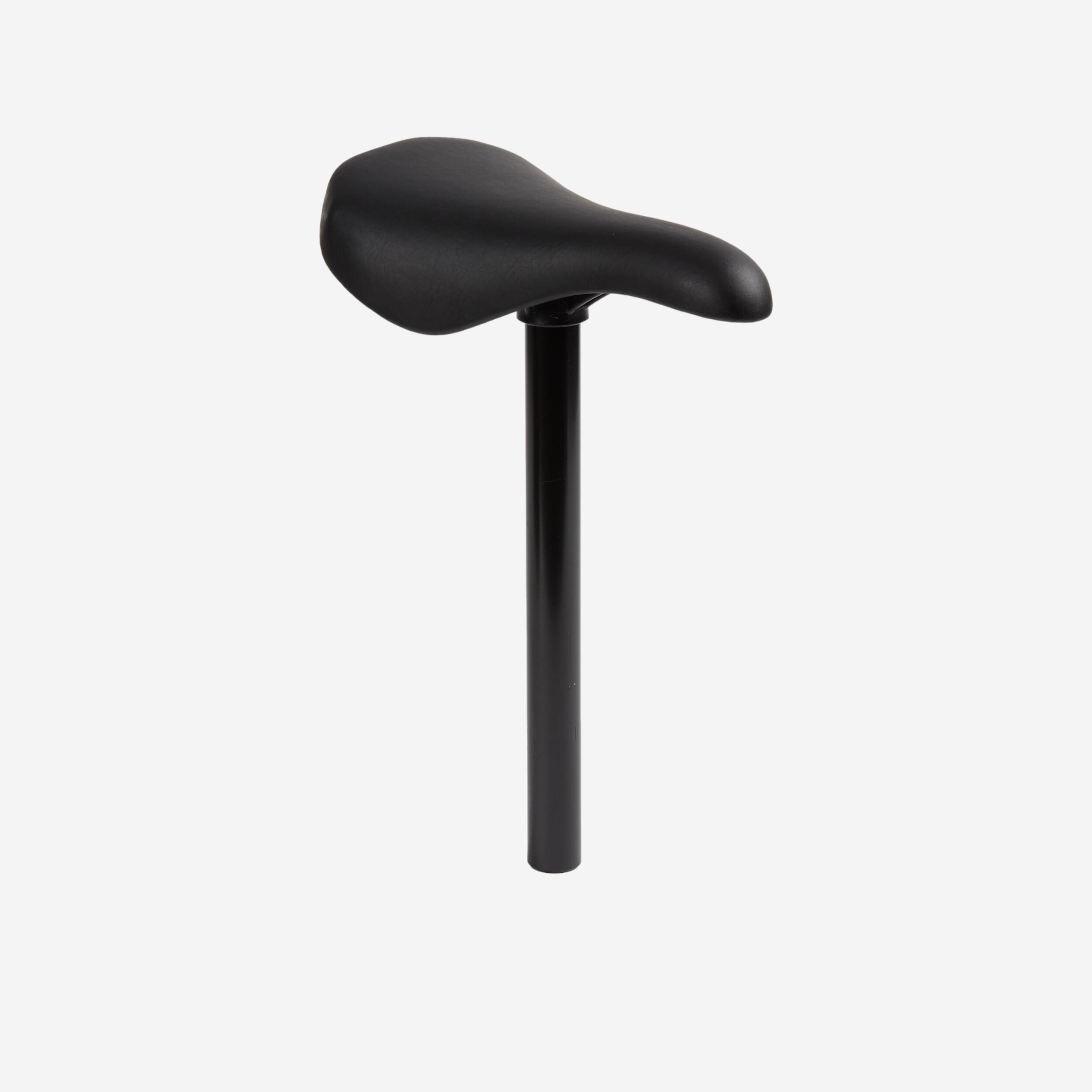 BMX-Sattel + Sattelstütze 25.4 mm schwarz