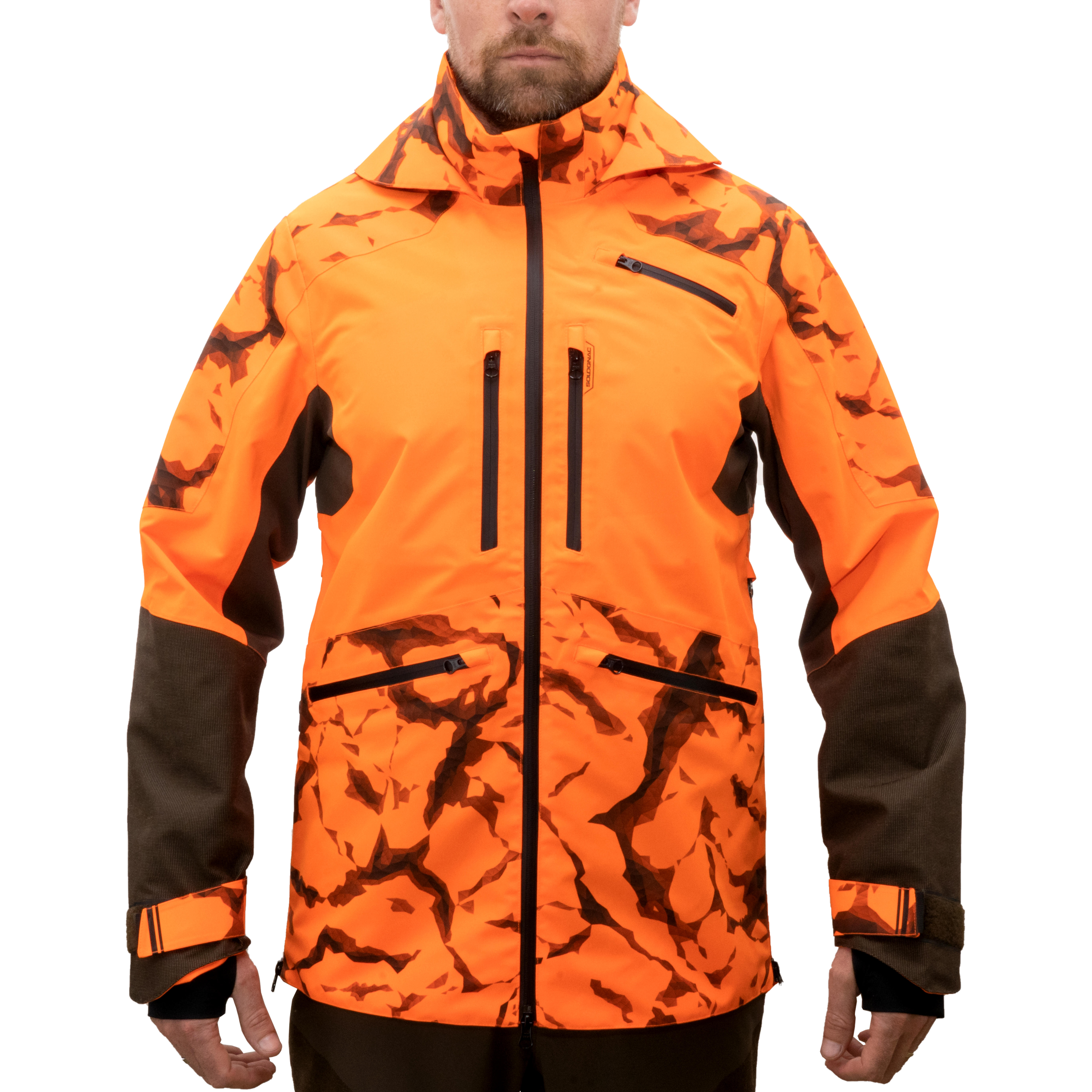 Jagdjacke/Regenjacke SUPERTRACK 900 light strapazierfähig orange