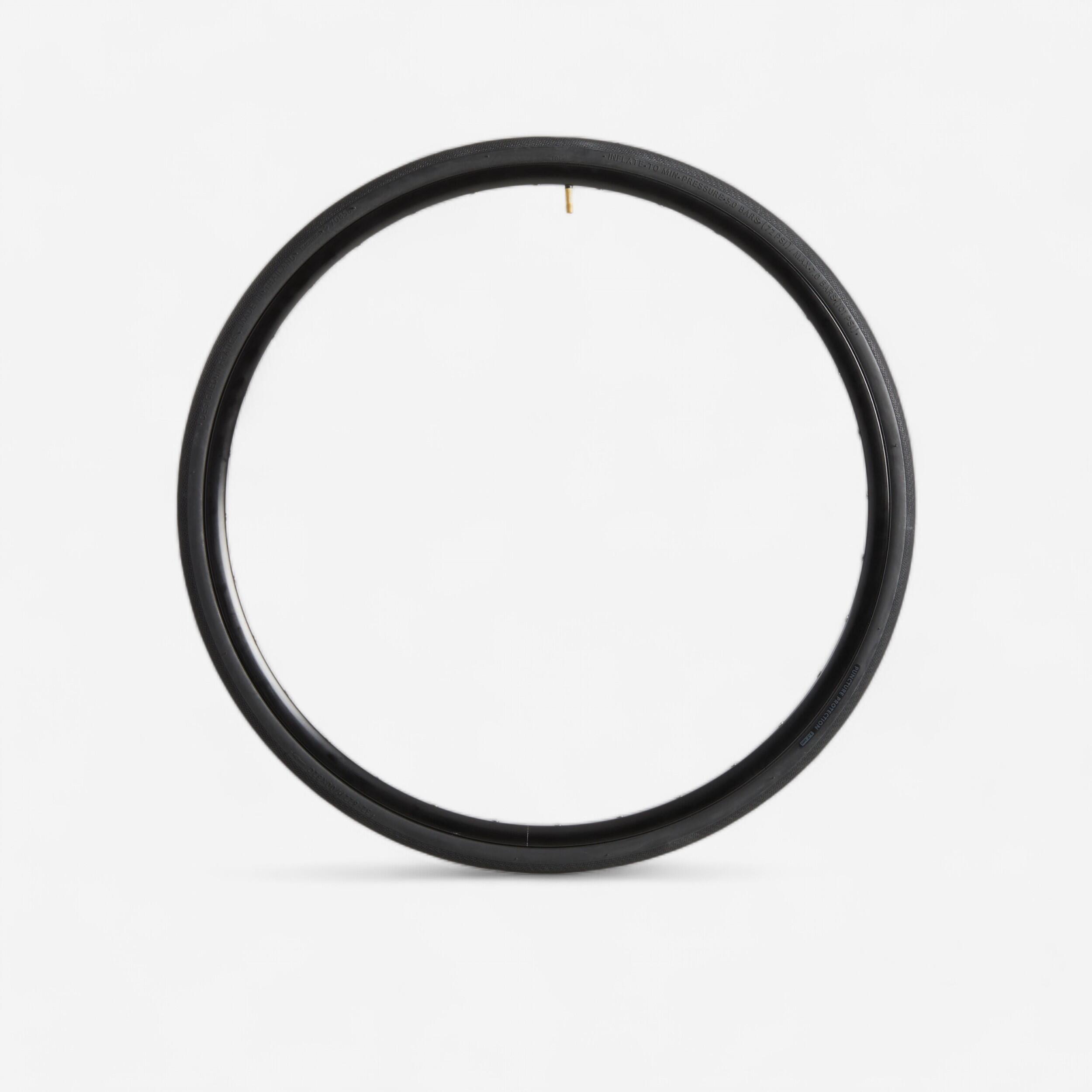 Fahrradreifen Drahtreifen City Bike Elops Speed 700 × 32 schwarz