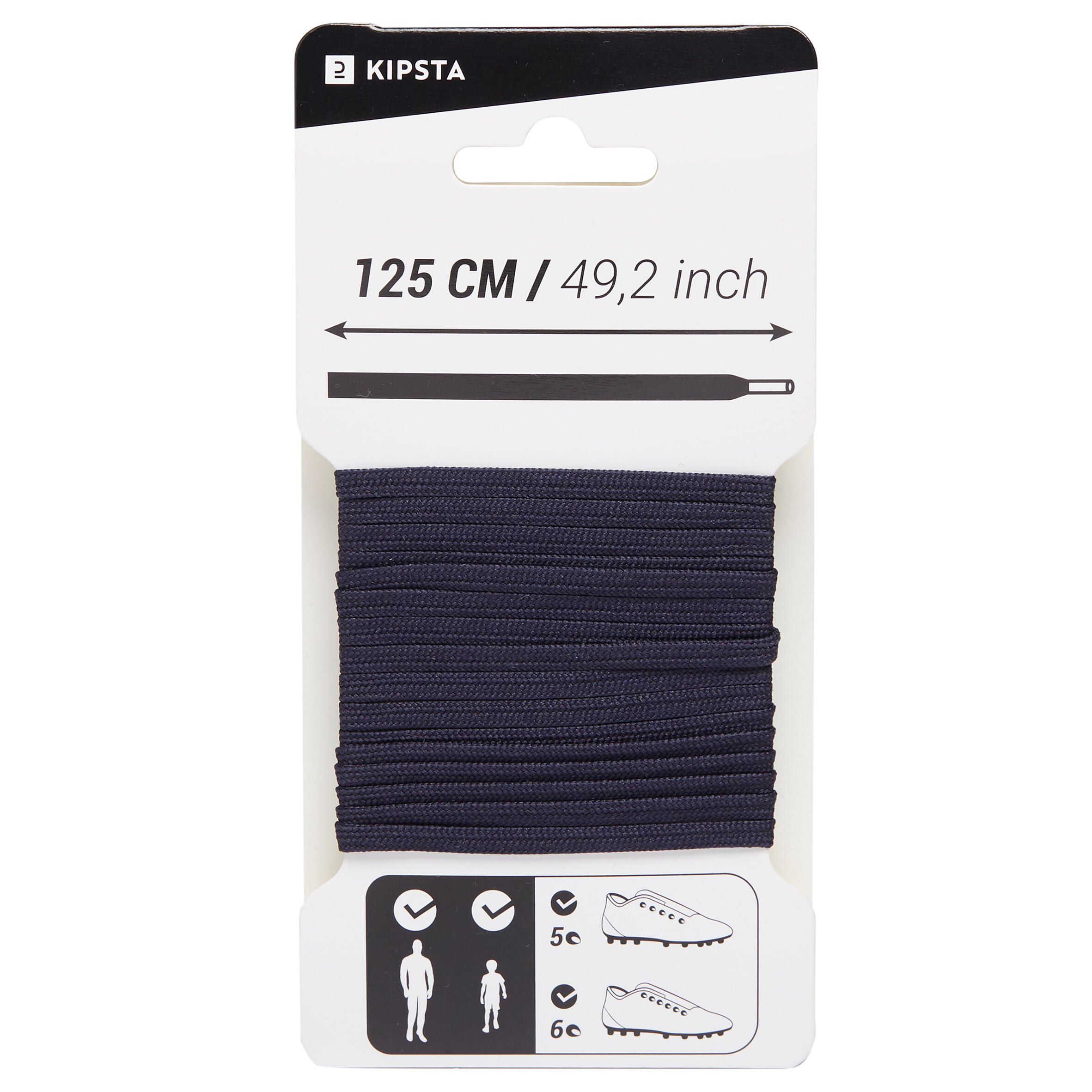 Fussball Schnürsenkel - dunkelblau