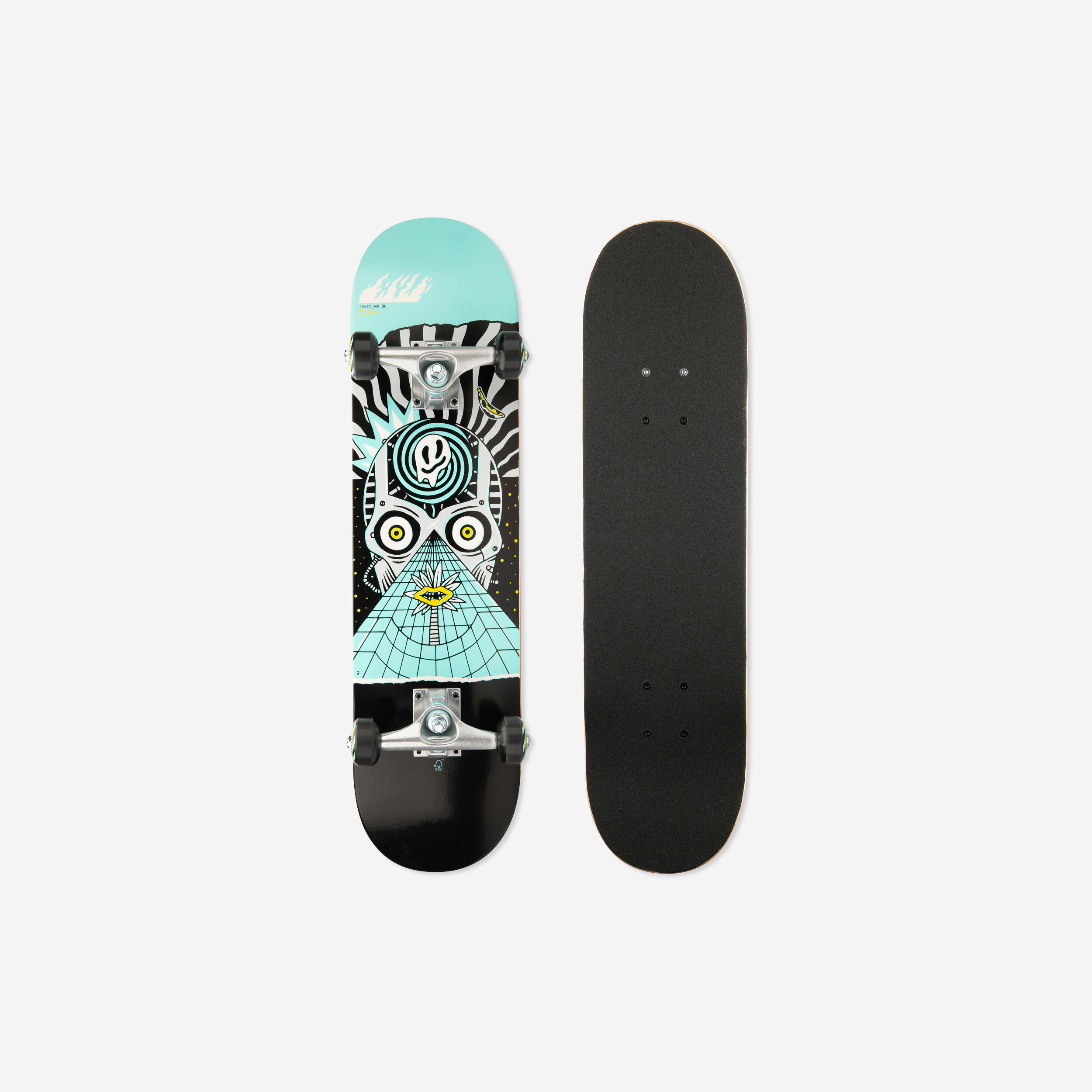 Skateboard Deck Kinder 8‒12 Jahre 7,6'' - CP100 Mid 7,6'' Cosmic