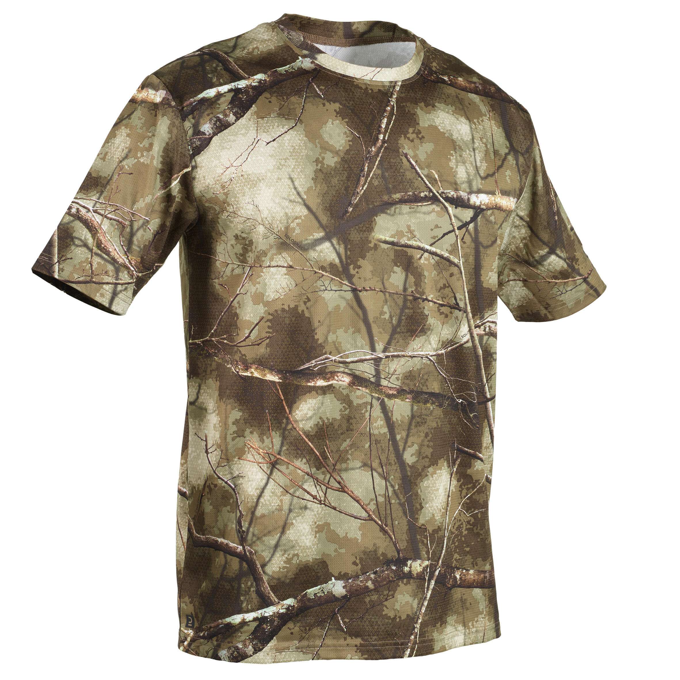 Jagd-T-Shirt 100 TREEMETIC atmungsaktiv, camouflage