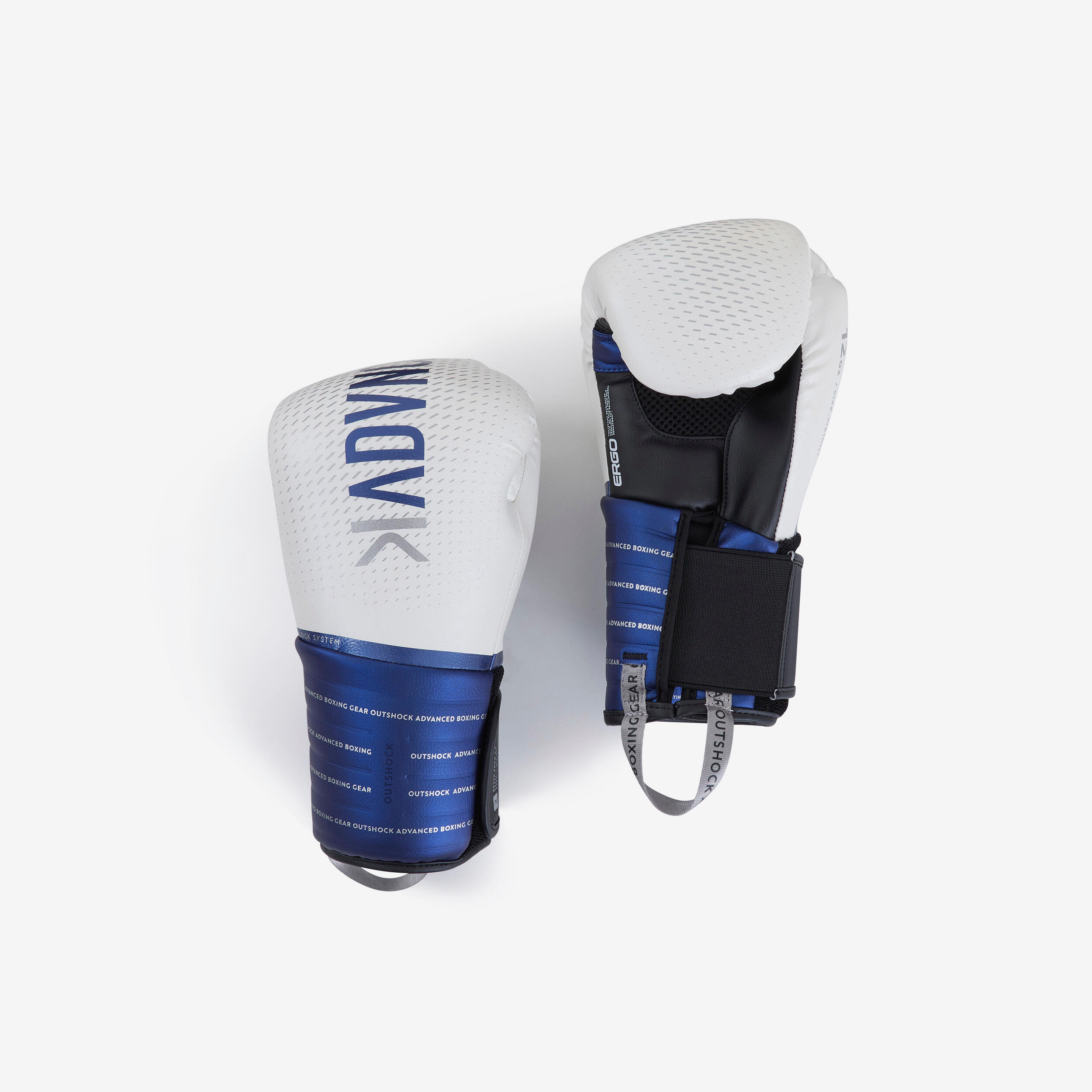 Boxhandschuhe mit Handgelenksmanschette – blau/schwarz