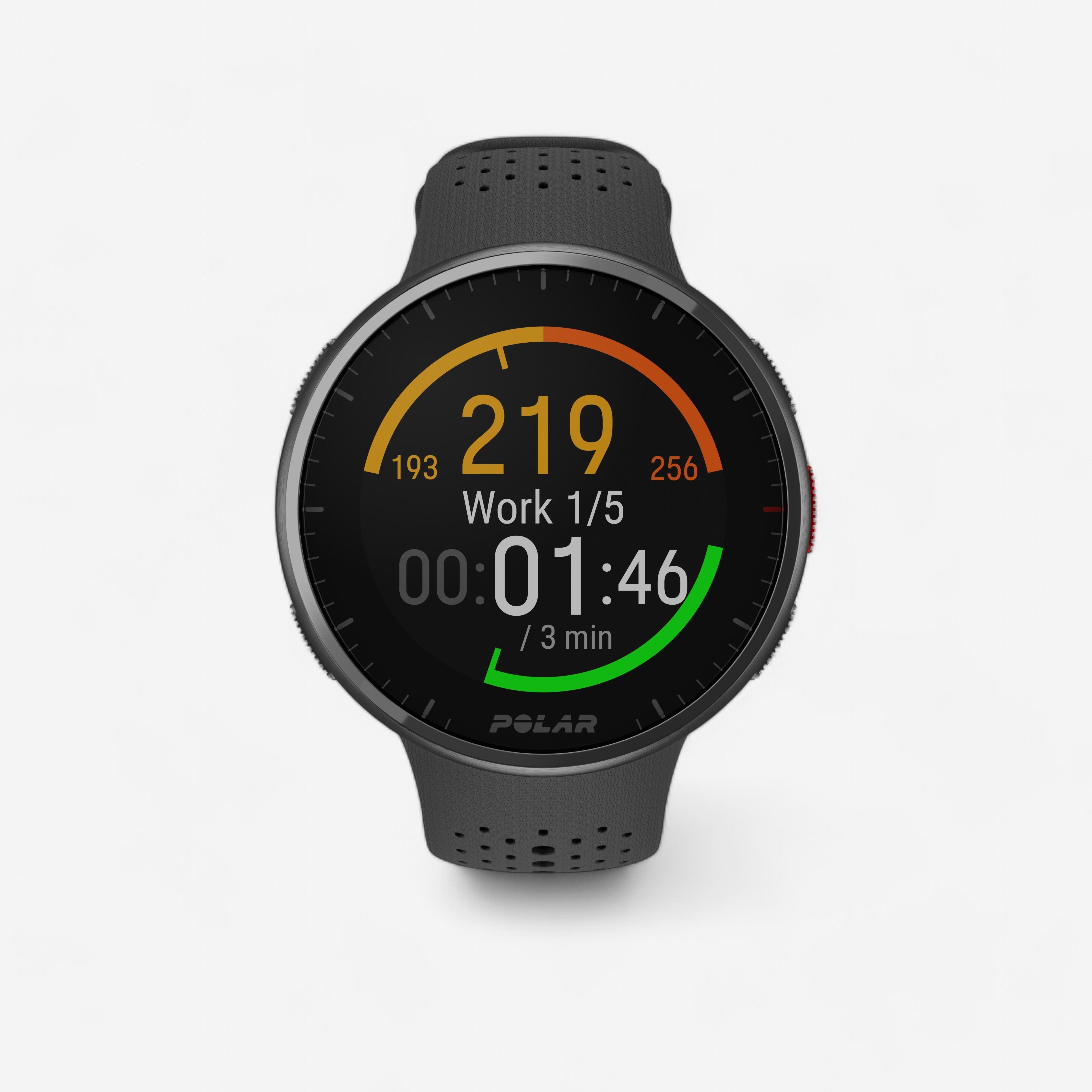 GPS-Pulsuhr Smartwatch integriertes Barometer Polar Pacer Pro schwarz