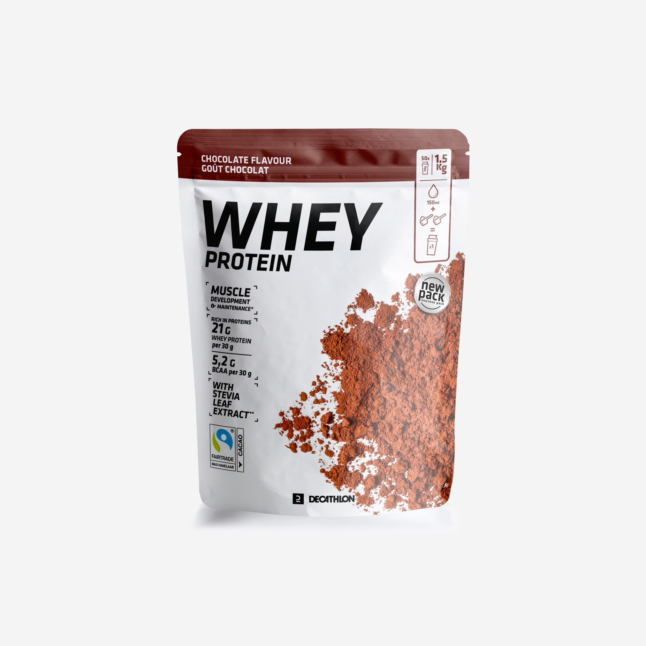 Getränkepulver Whey Protein Schokolade 1,5 kg