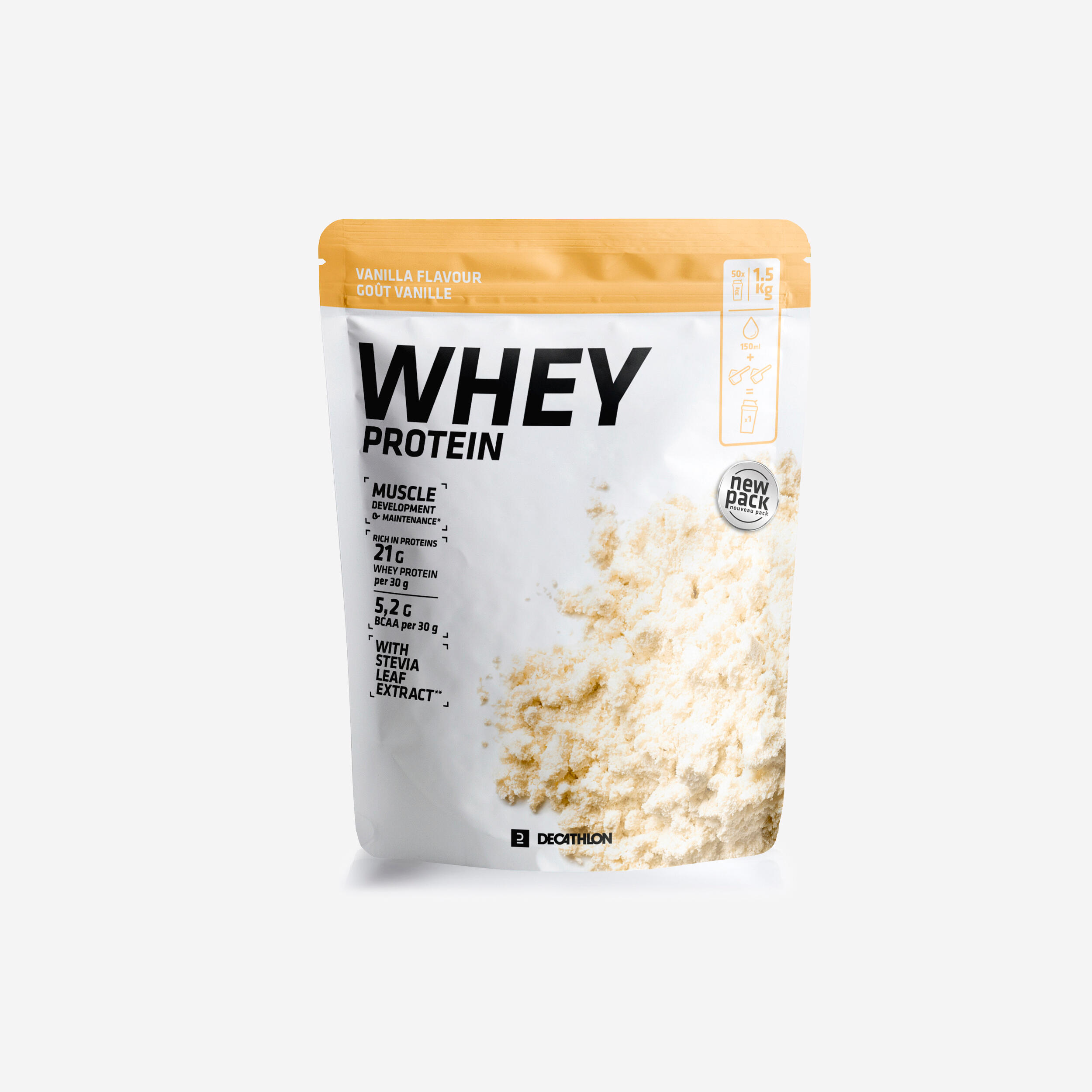 Whey Protein Getränkepulver Vanille 1,5 kg