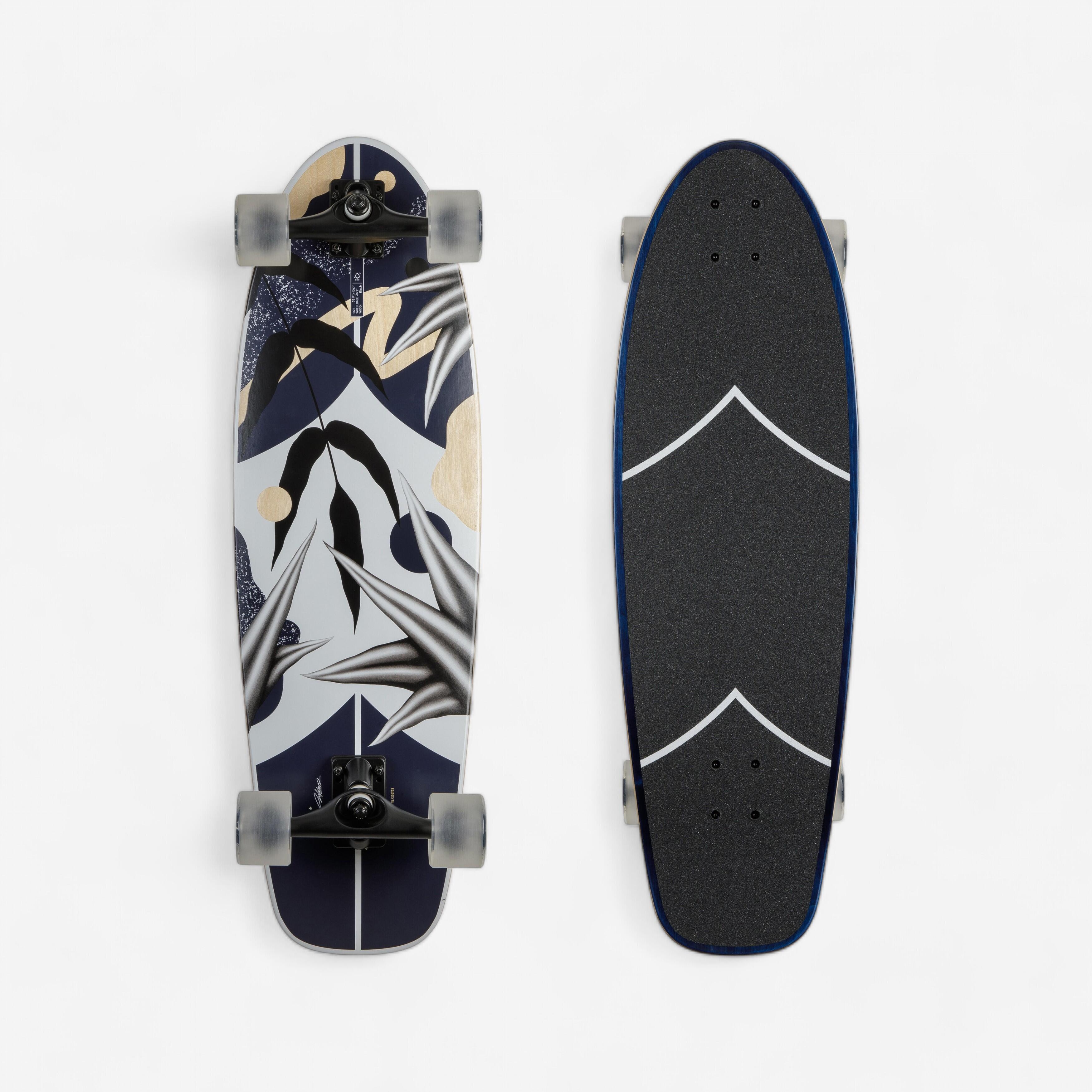 Longboard Surf Cruiser Skateboard 33'' - Natura blau
