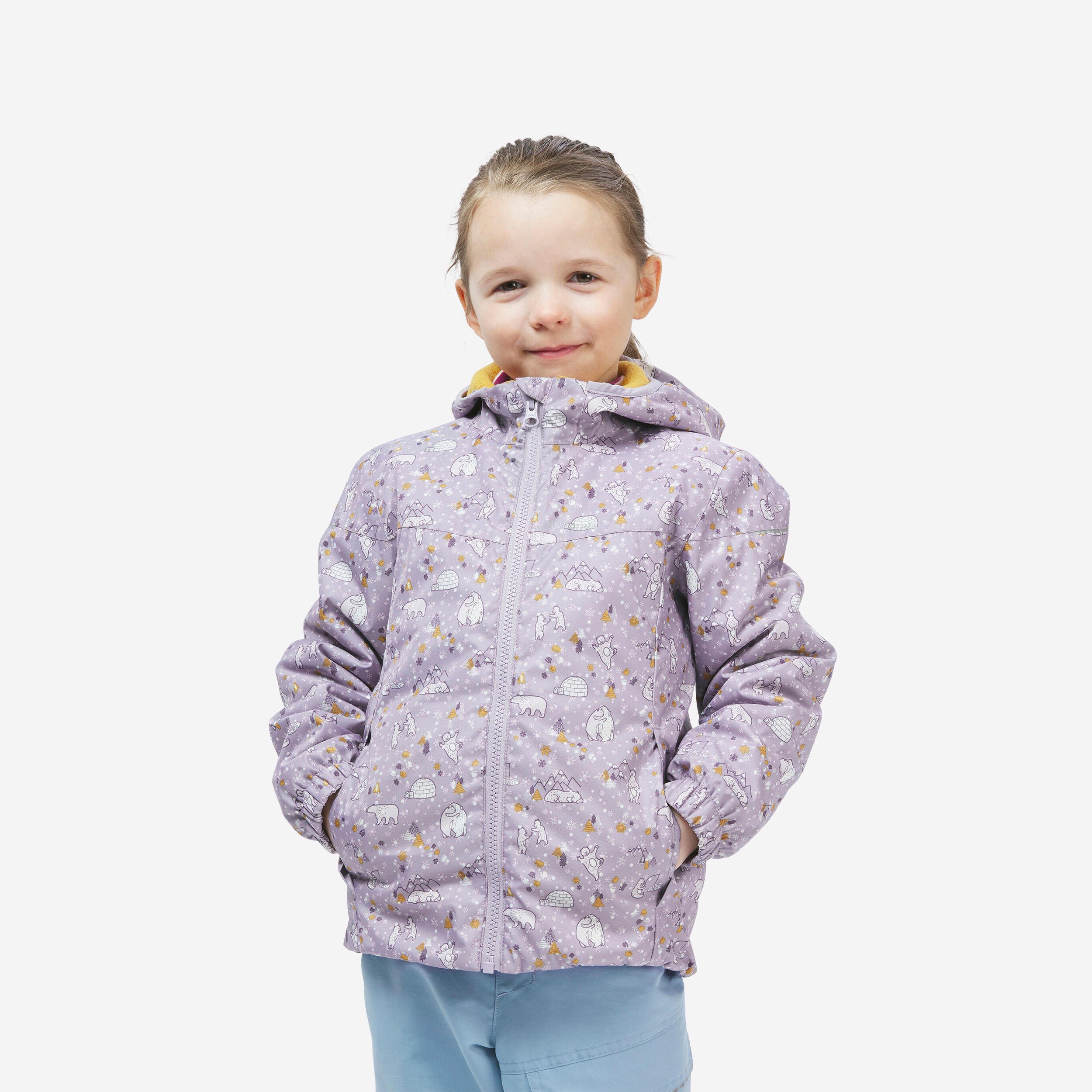Winterjacke Kinder wasserdicht - 100 lila