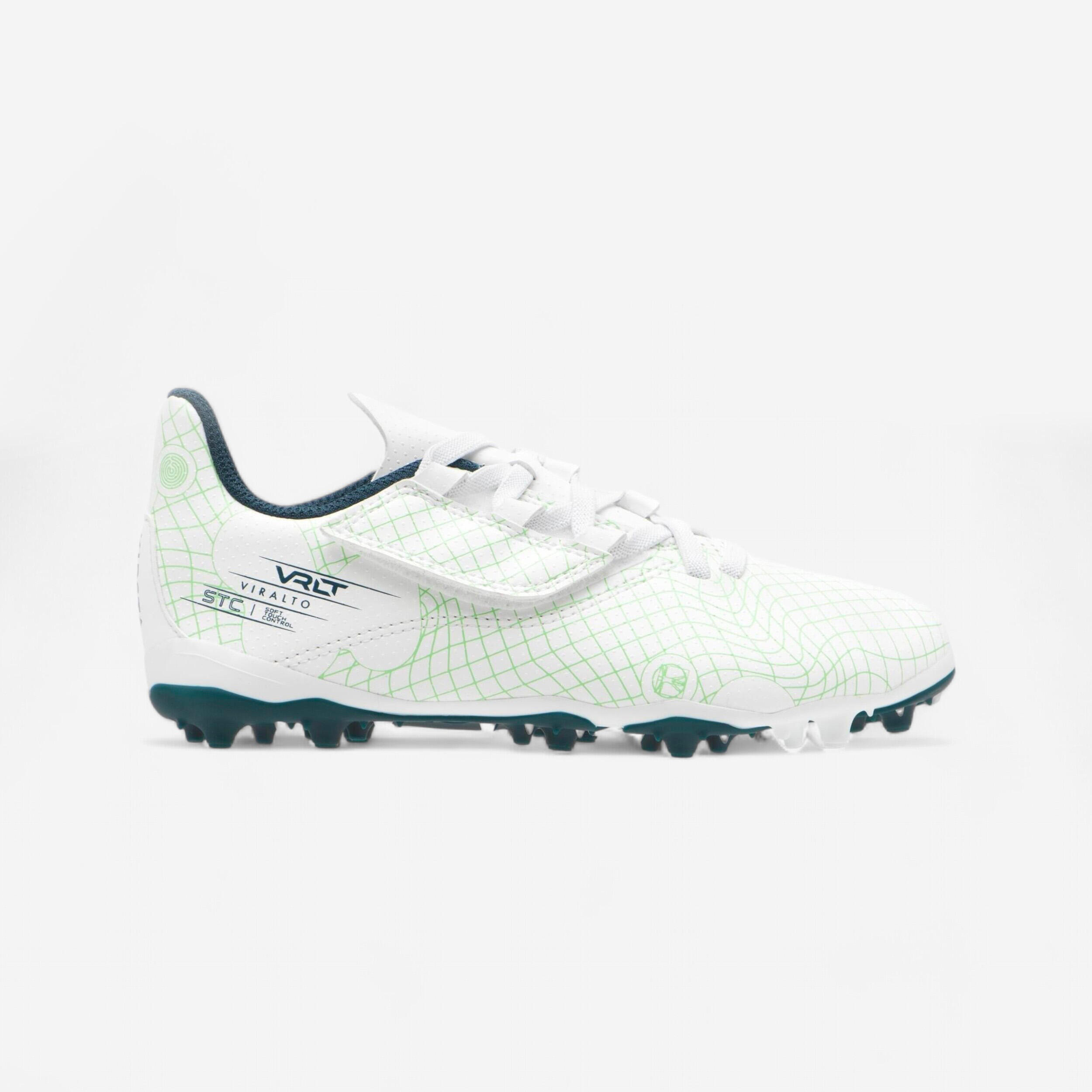 Kinder Fussball Nockenschuhe MG/AG Klettverschluss - Viralto I Easy Ice grün