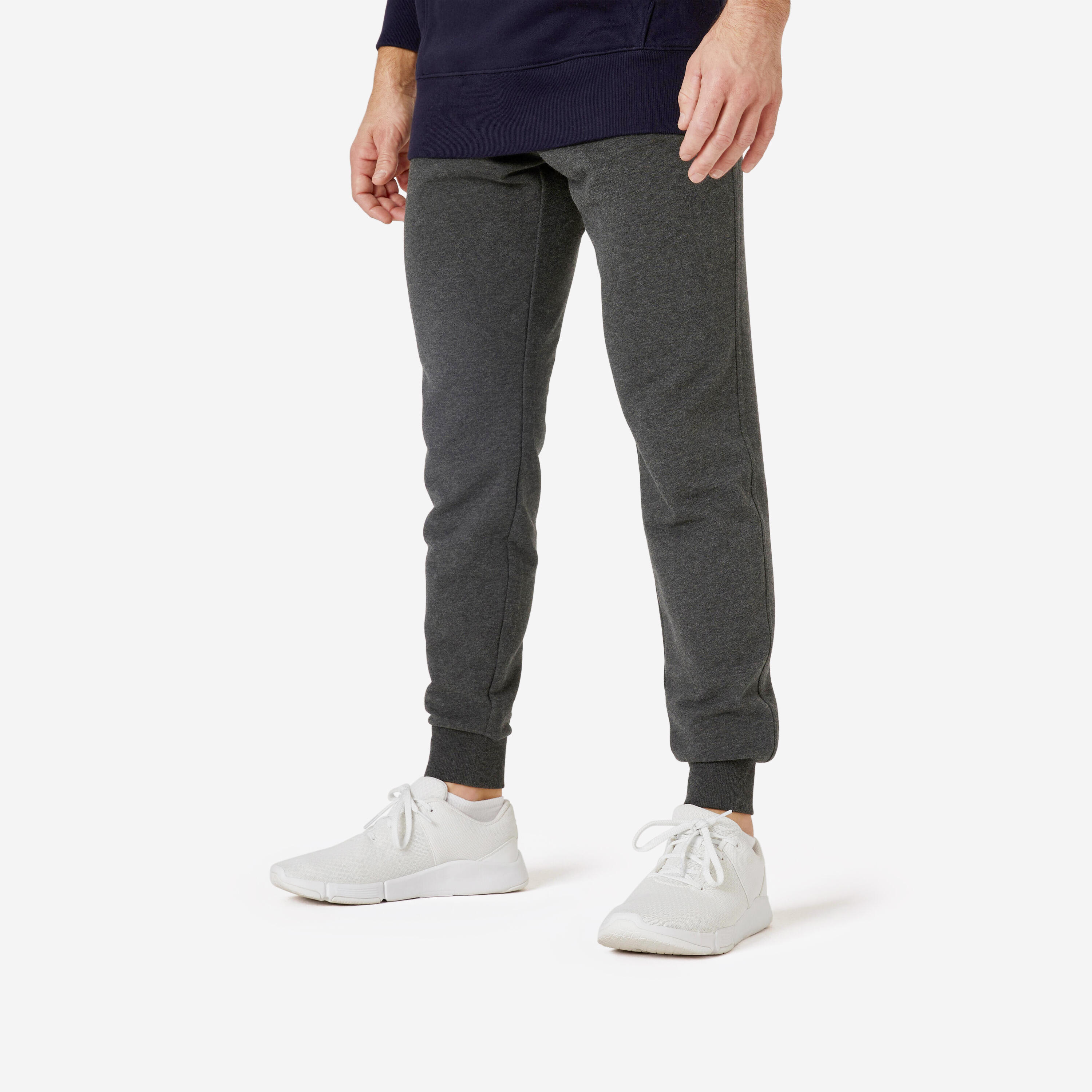 Jogginghose Herren Slim - 500 dunkelgrau