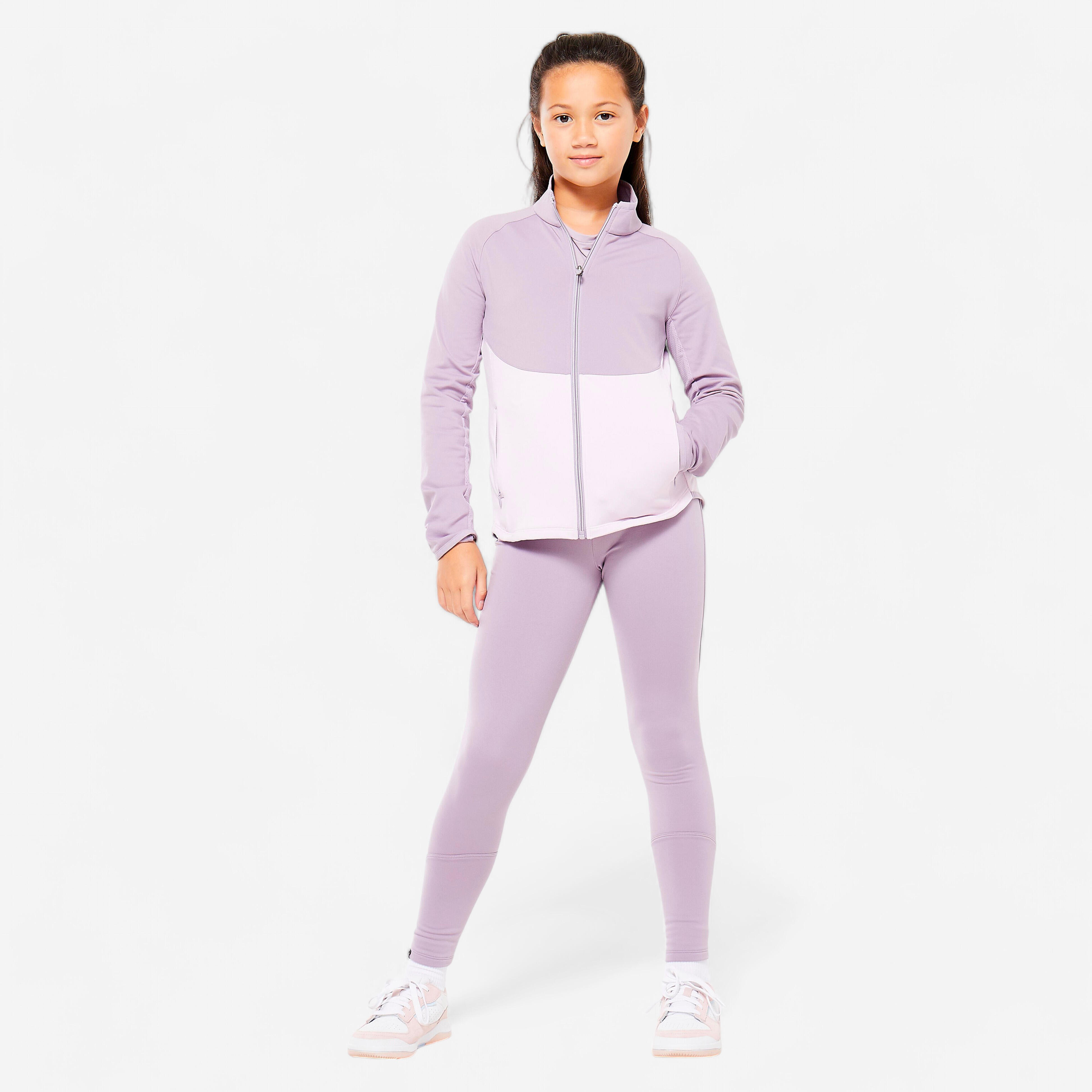 Trainingsanzug Kinder atmungsaktiv - lila