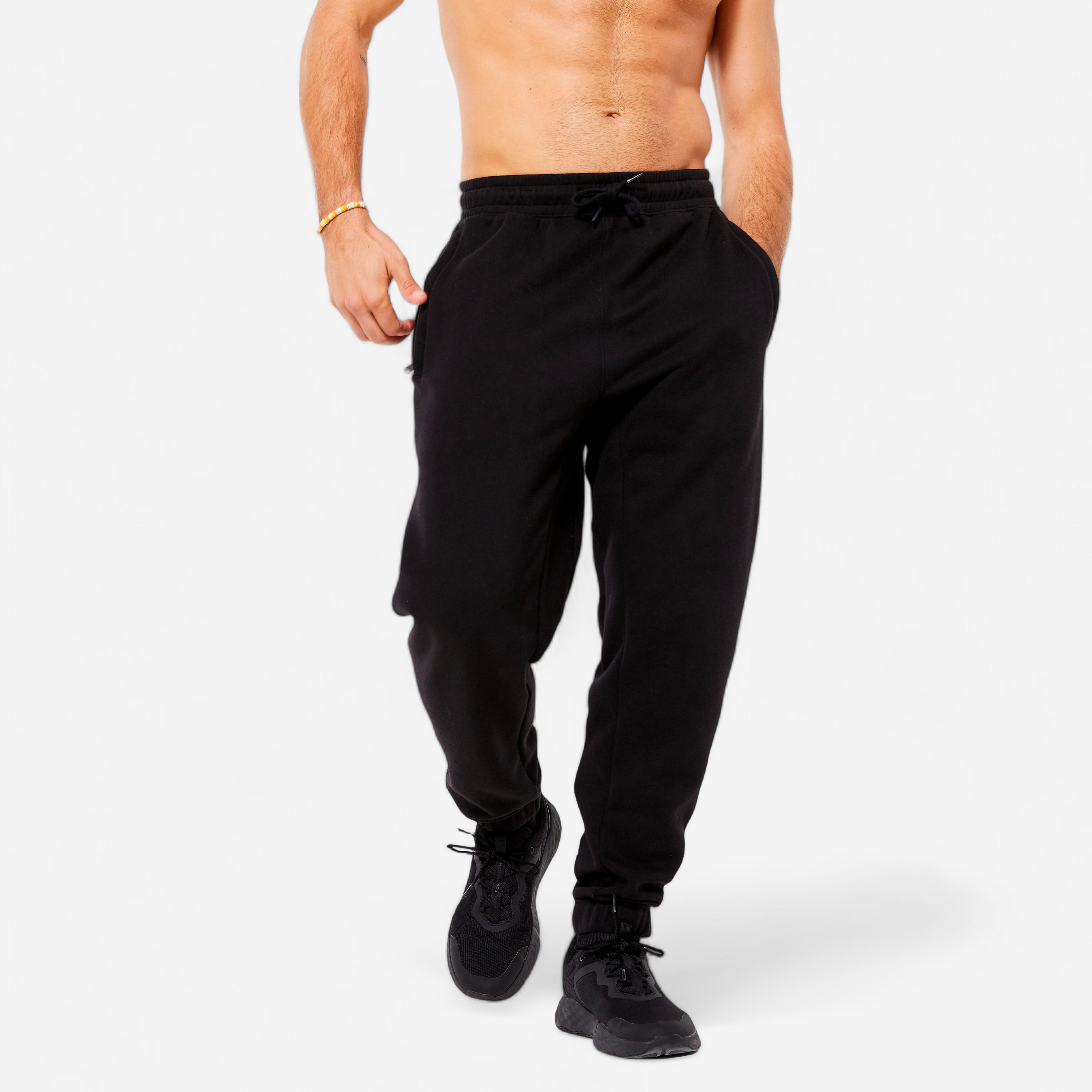 Jogginghose Herren warm - schwarz