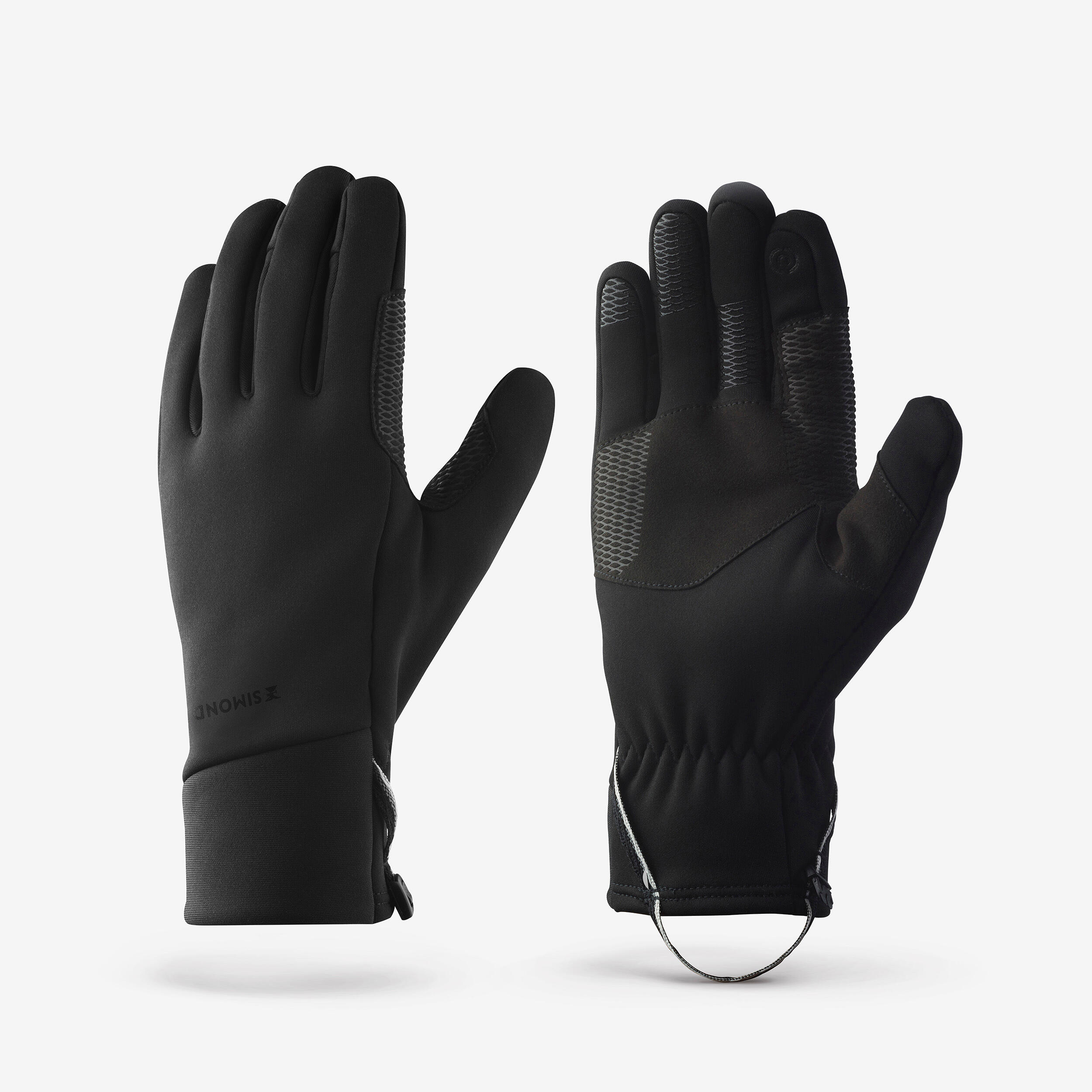 Handschuhe Damen/ Herren warm touchscreenfähig Trekking - MT500 schwarz