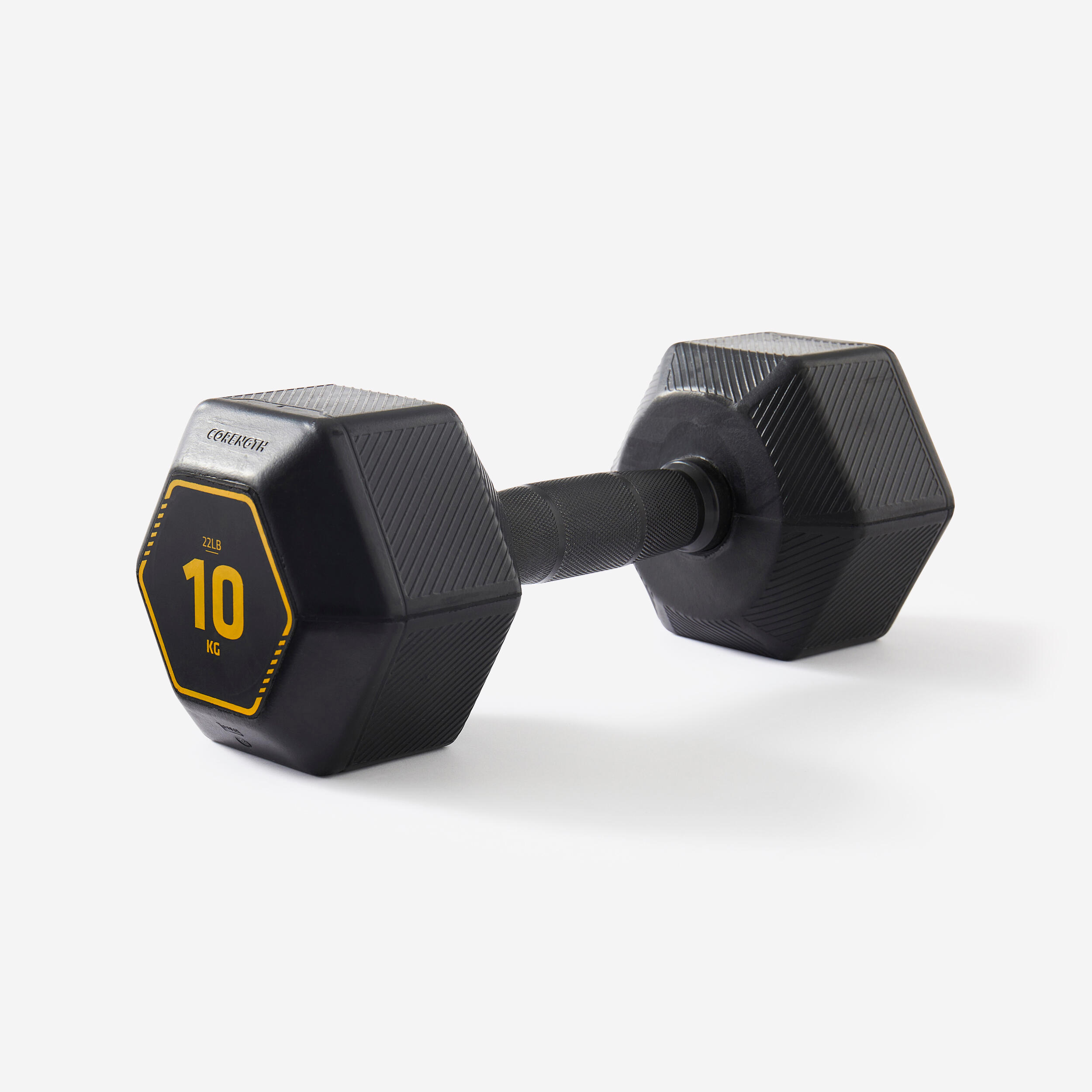 Hantel Crosstraining Krafttraining 10 kg - Hex Dumbbell schwarz