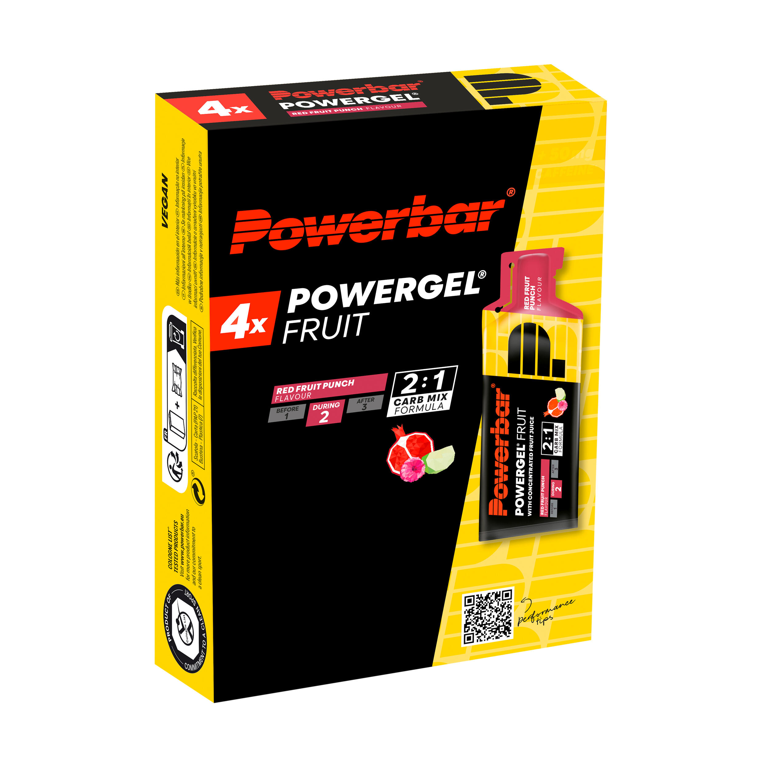 Energy Gel Power Gel Rote Früchte 4 x 41 g