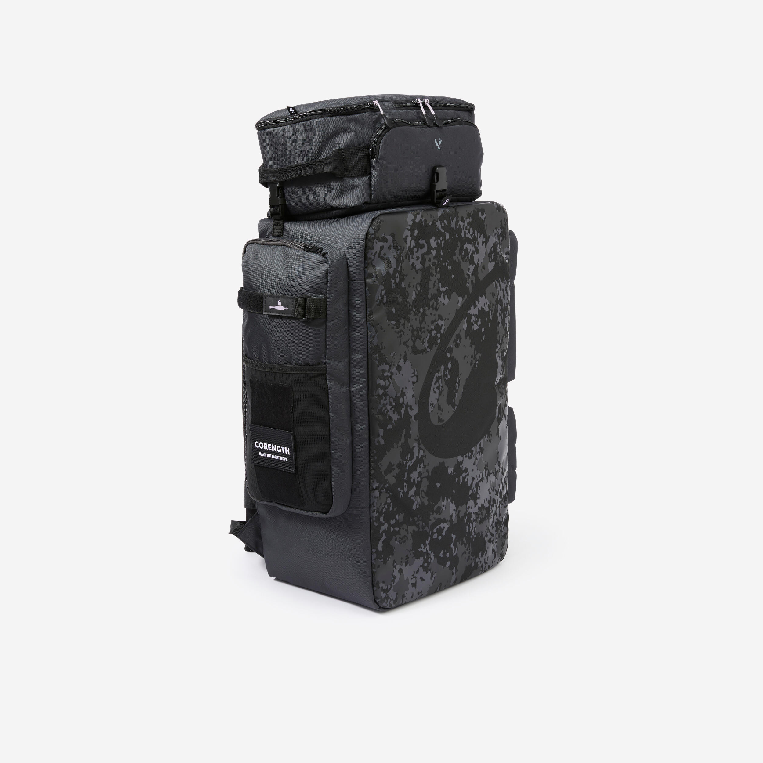 Sporttasche Krafttraining Crosstraining mit Isolierfach 50 l - schwarz