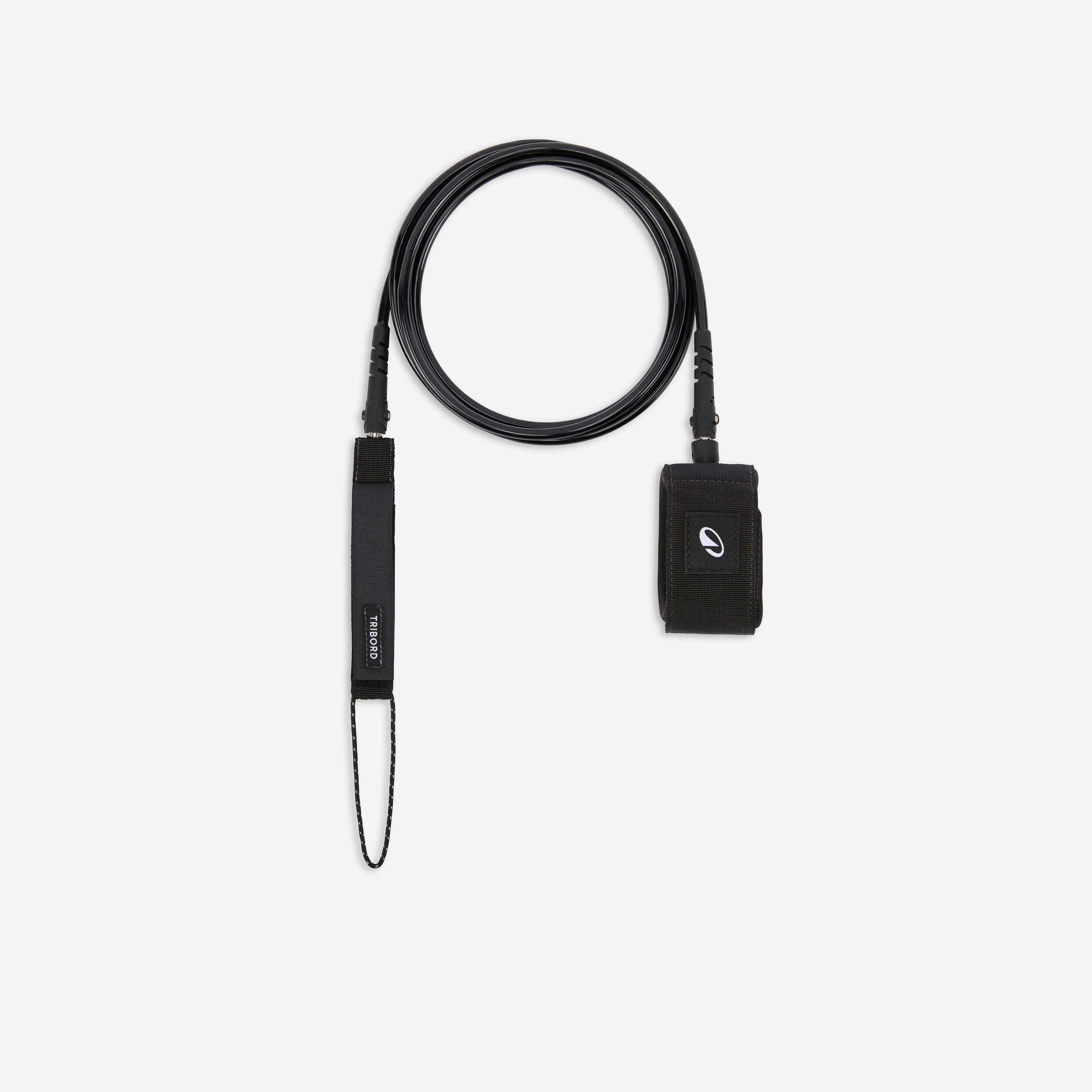 Leash Longboard Durchmesser 7 mm 500 9' schwarz