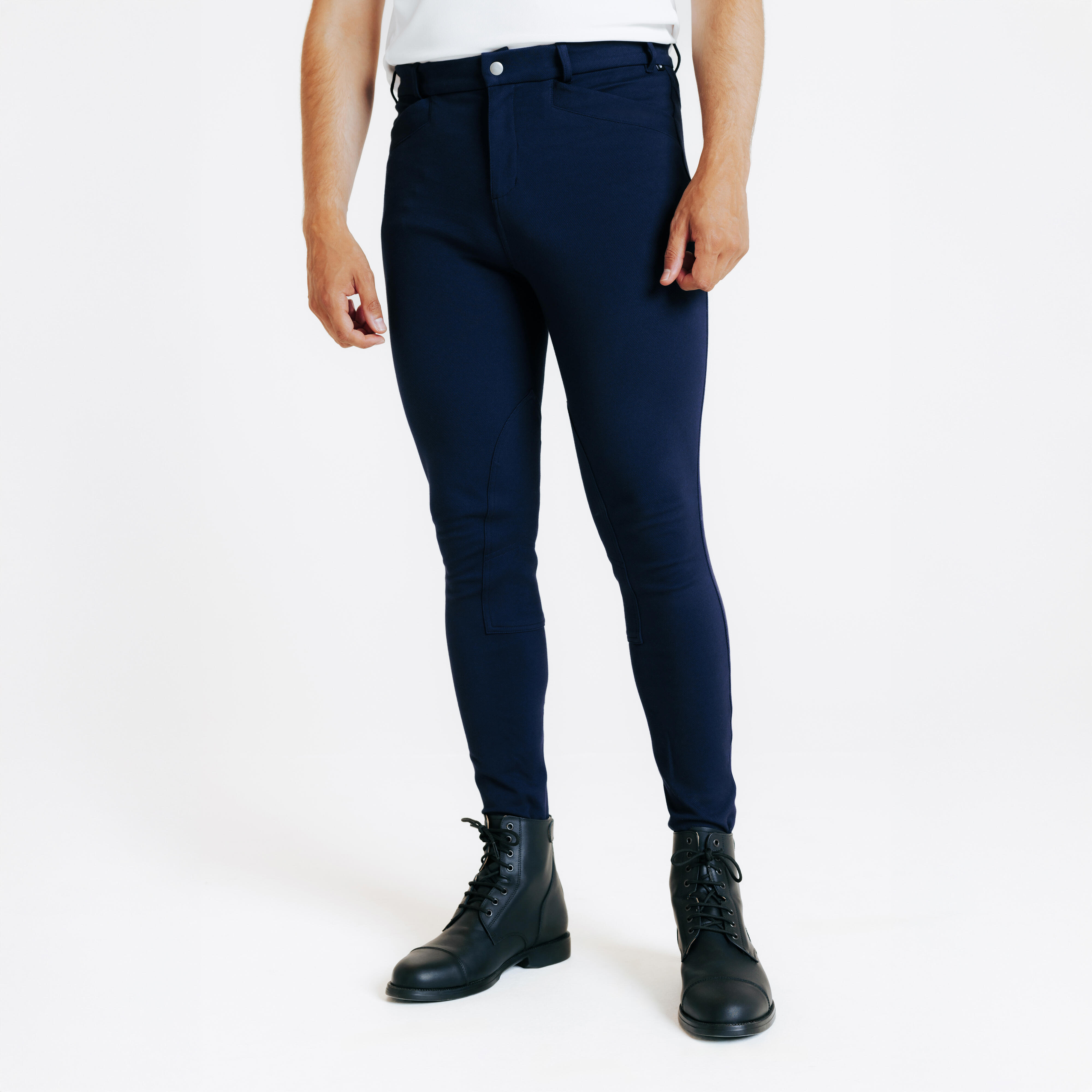 Reithose 100 Herren blau
