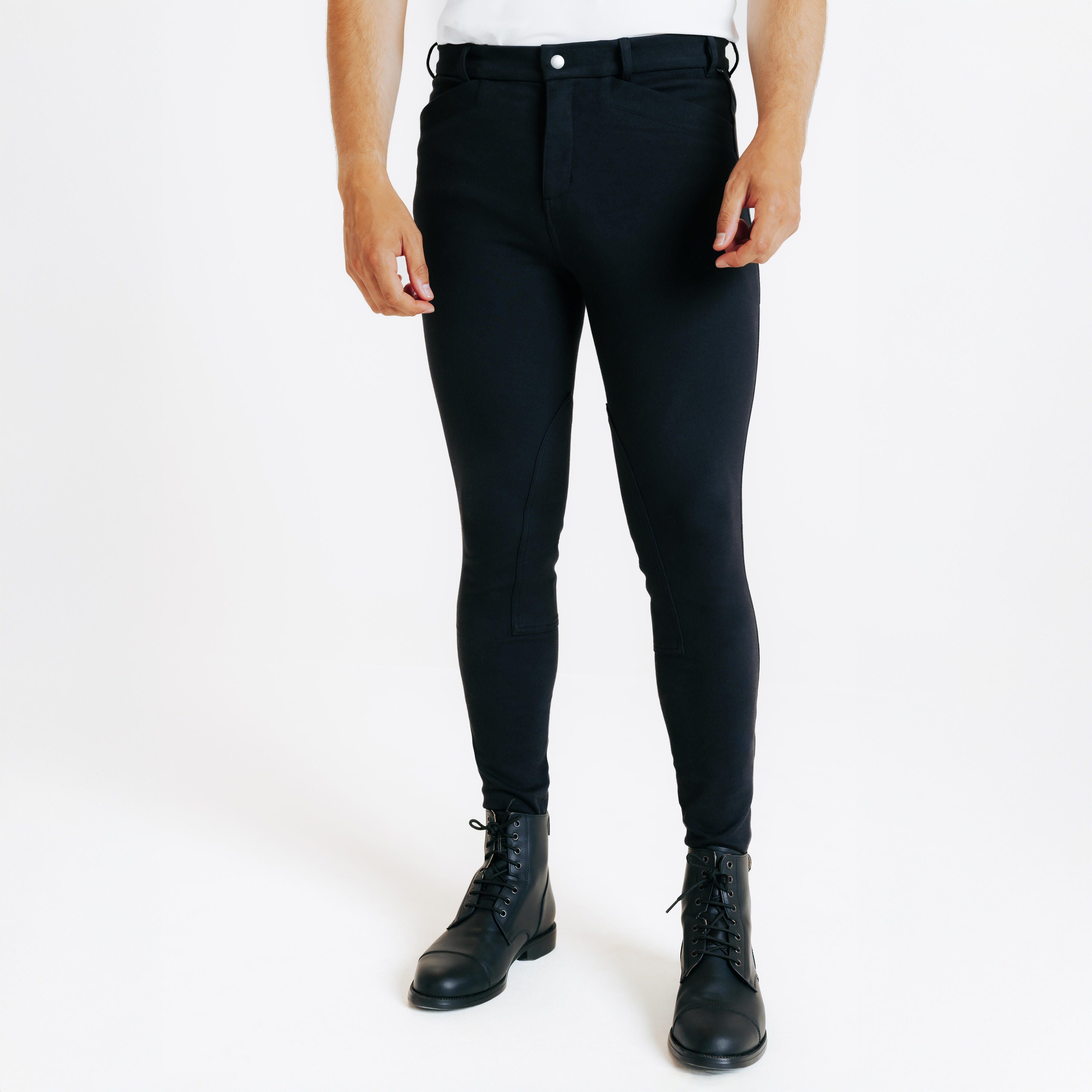 Reithose 100 Herren schwarz
