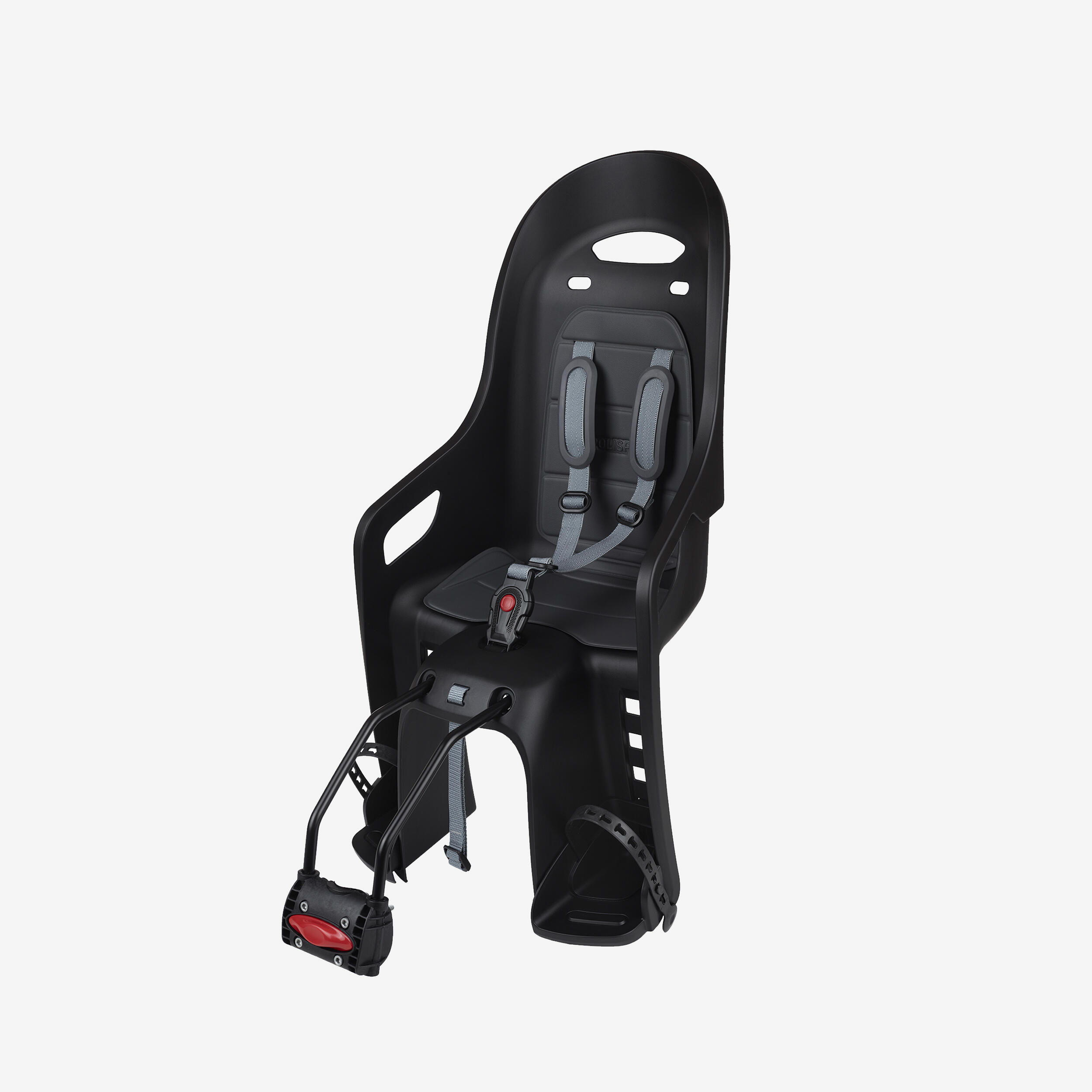 Fahrrad-Kindersitz Polisport Groovy Rahmenmontage schwarz