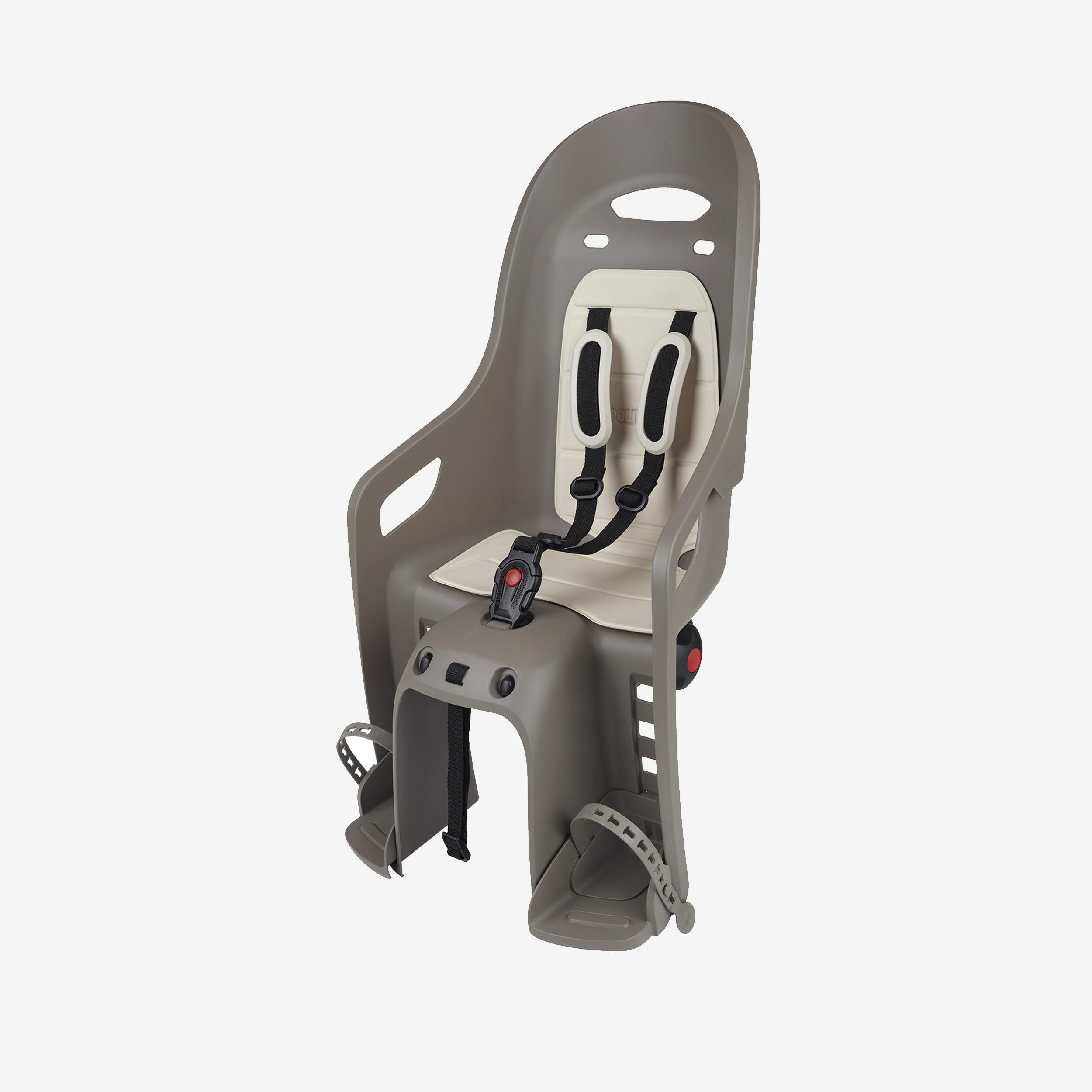 Fahrrad-Kindersitz Polisport Groovy Gepäckträgermontage beige