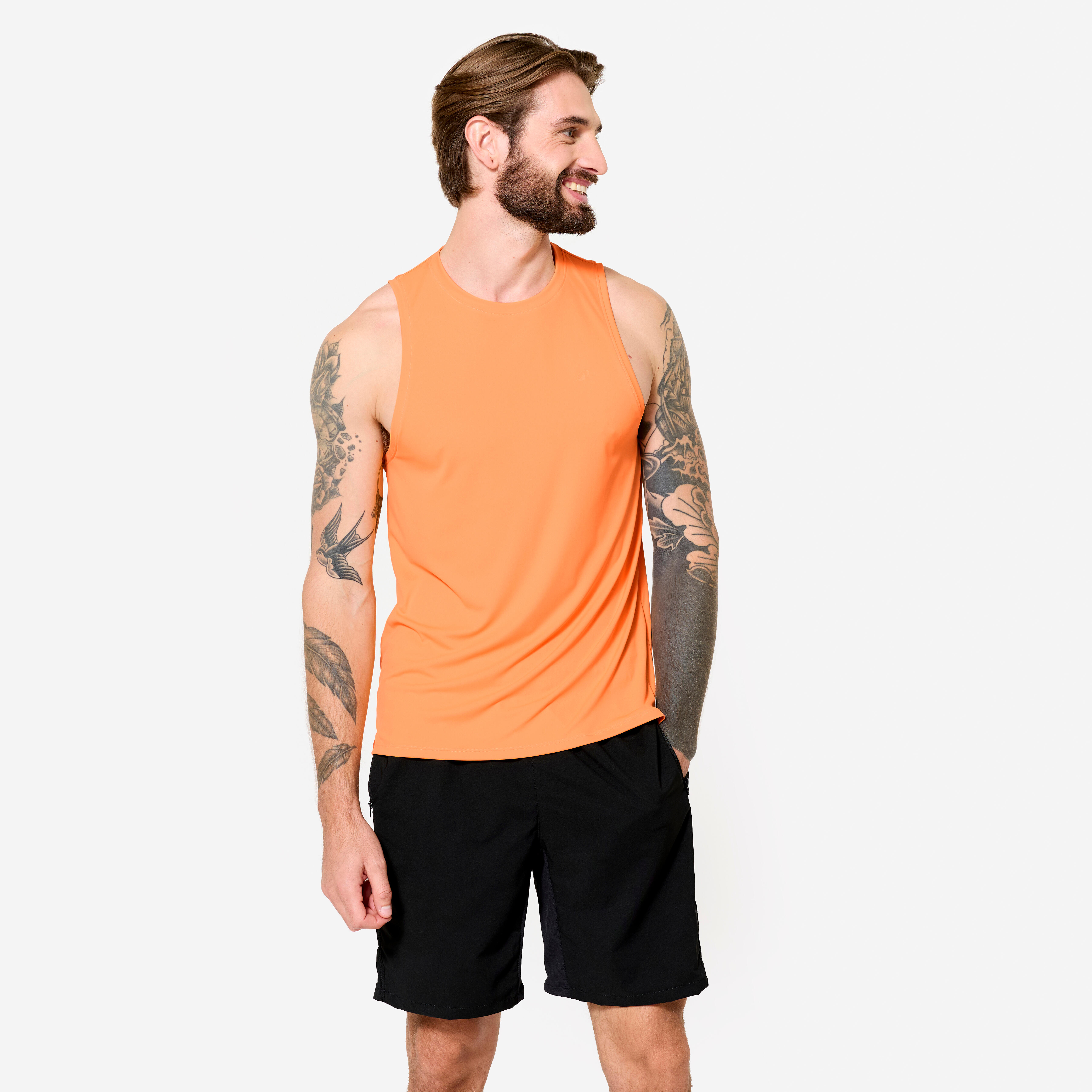 Tank Top Herren atmungsaktiv - orange
