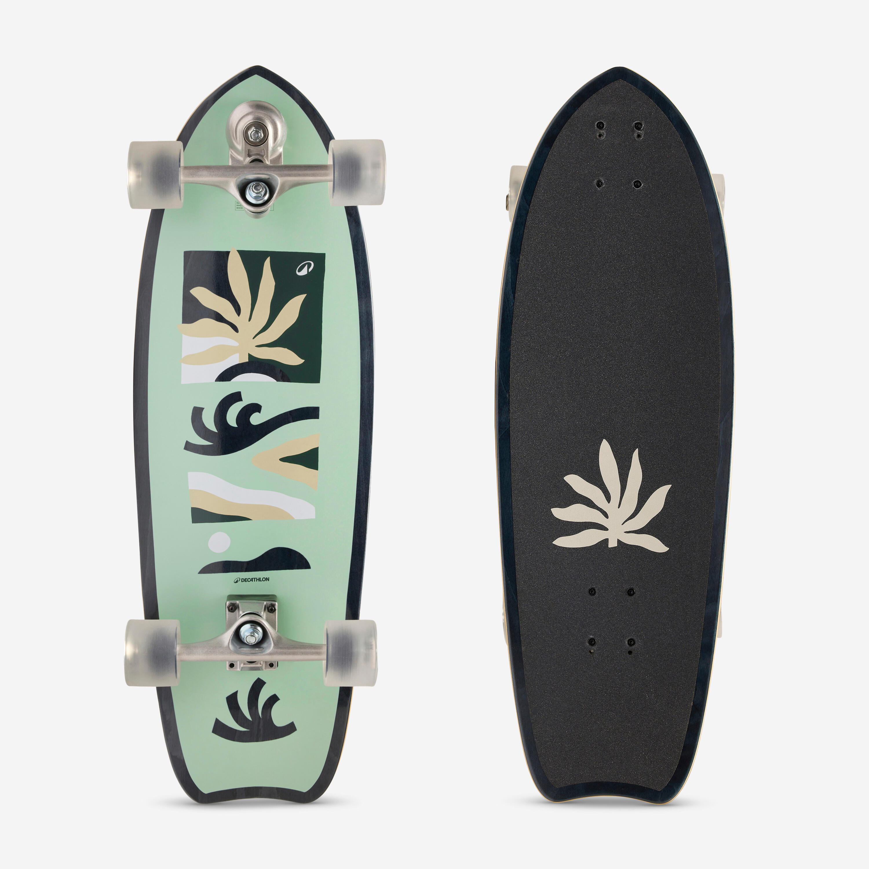 Longboard Surf Skateboard 31' - Spirit grün