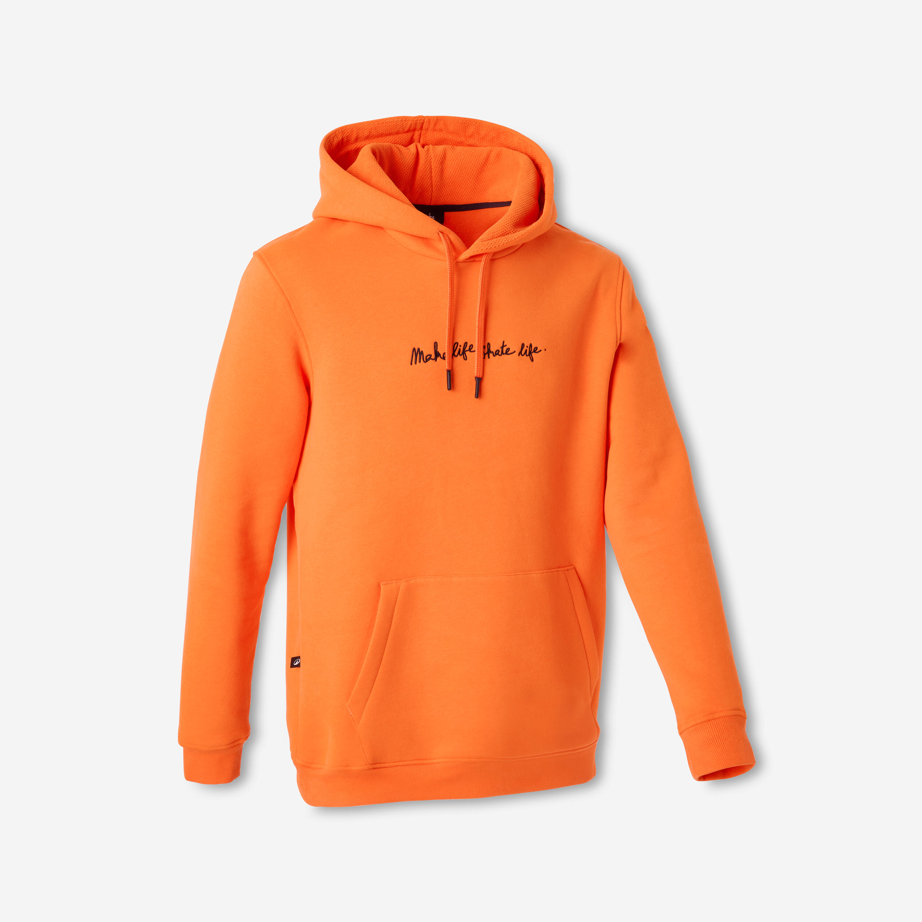 Skateboard Hoodie - HD500 orange Zusammenarbeit Make Life Skate Life