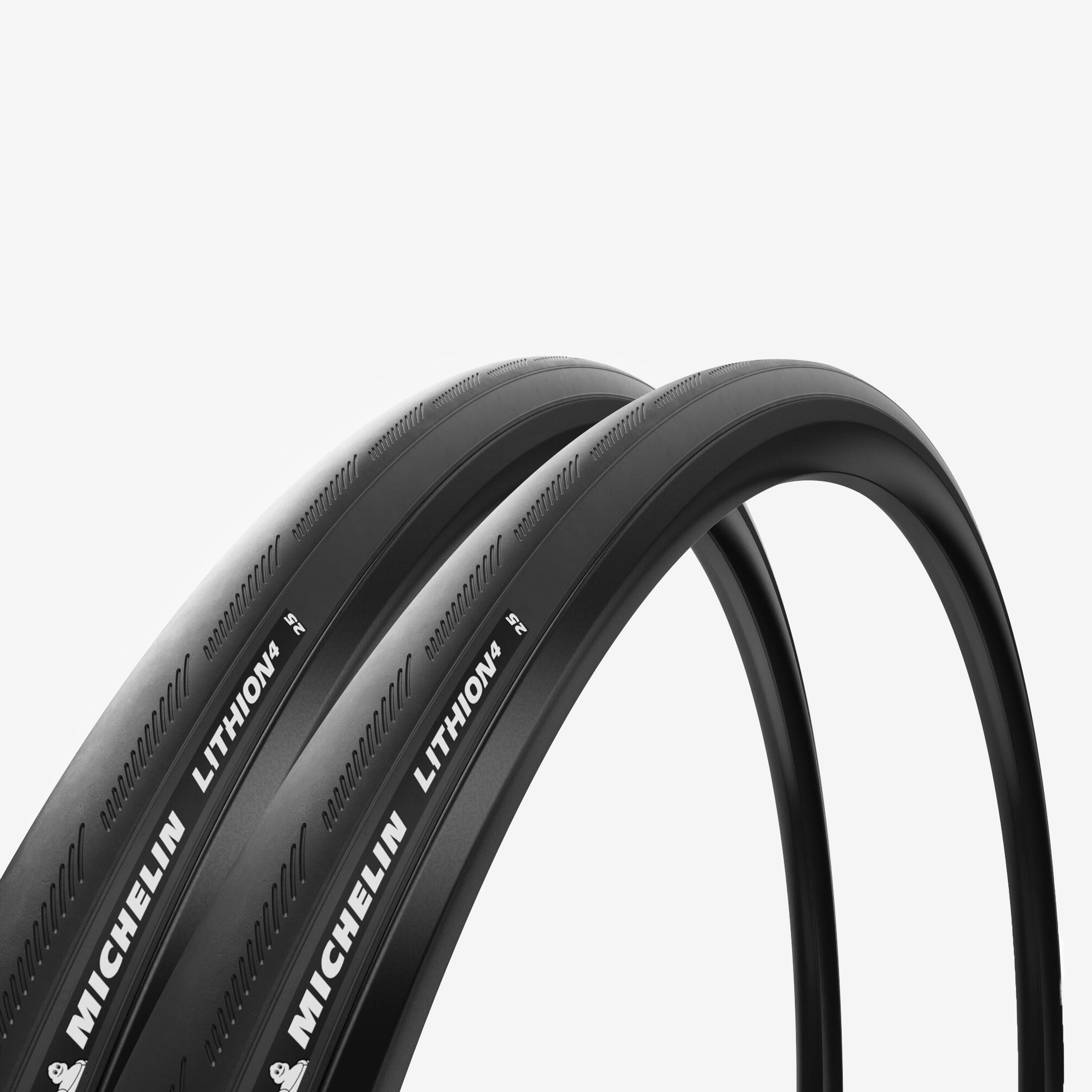 Faltreifen Rennrad 2 Stück Michelin Lithion 4 700×25 schwarz