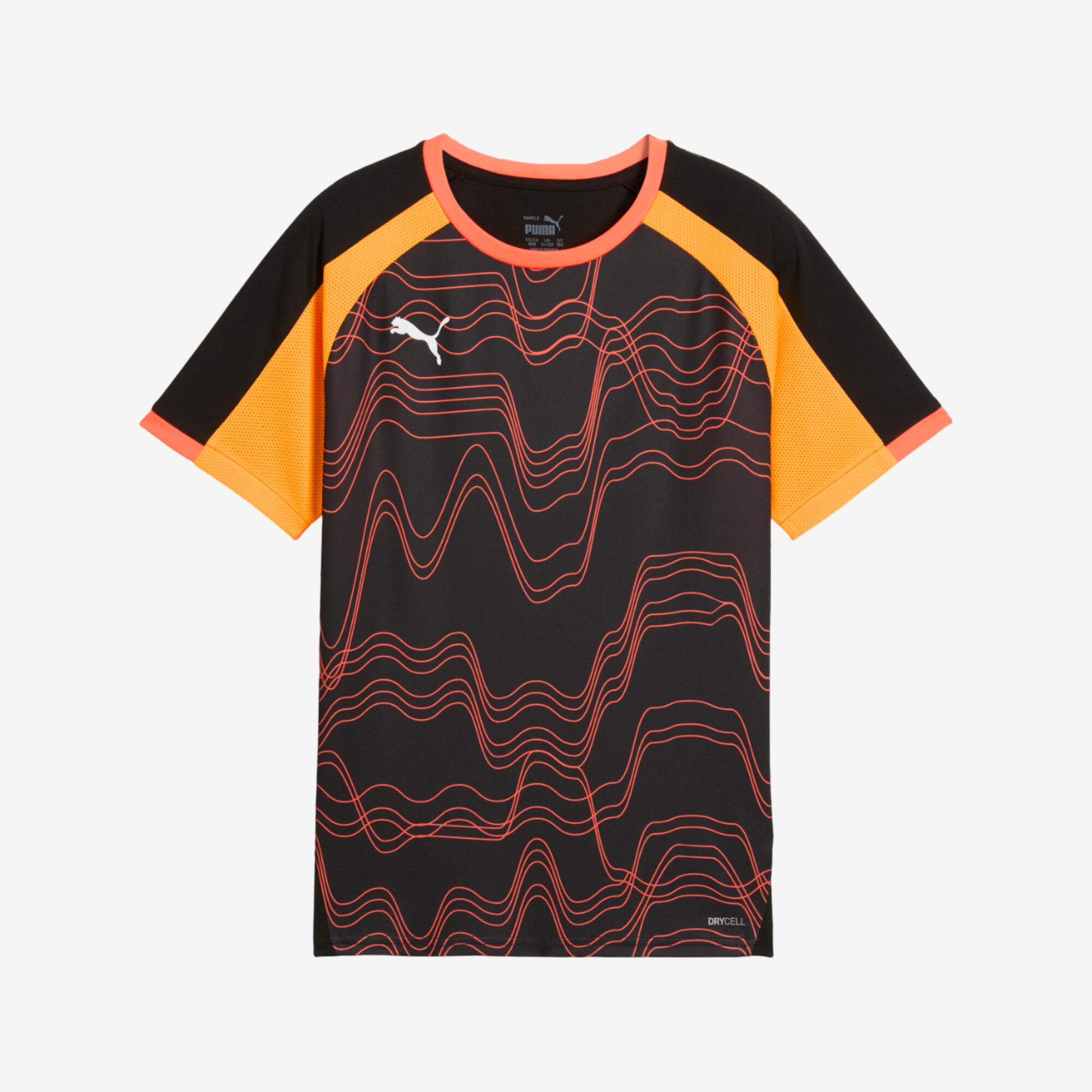 Kinder Fußball Trikot - Puma IndividualLIGA schwarz/orange
