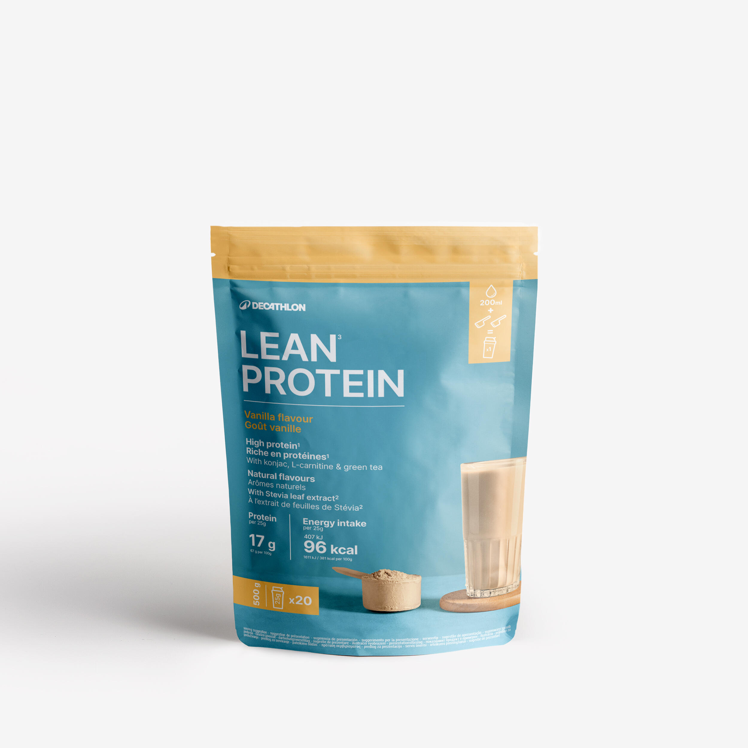 Proteinpulver fettarm Vanille - Lean Protein 500 g