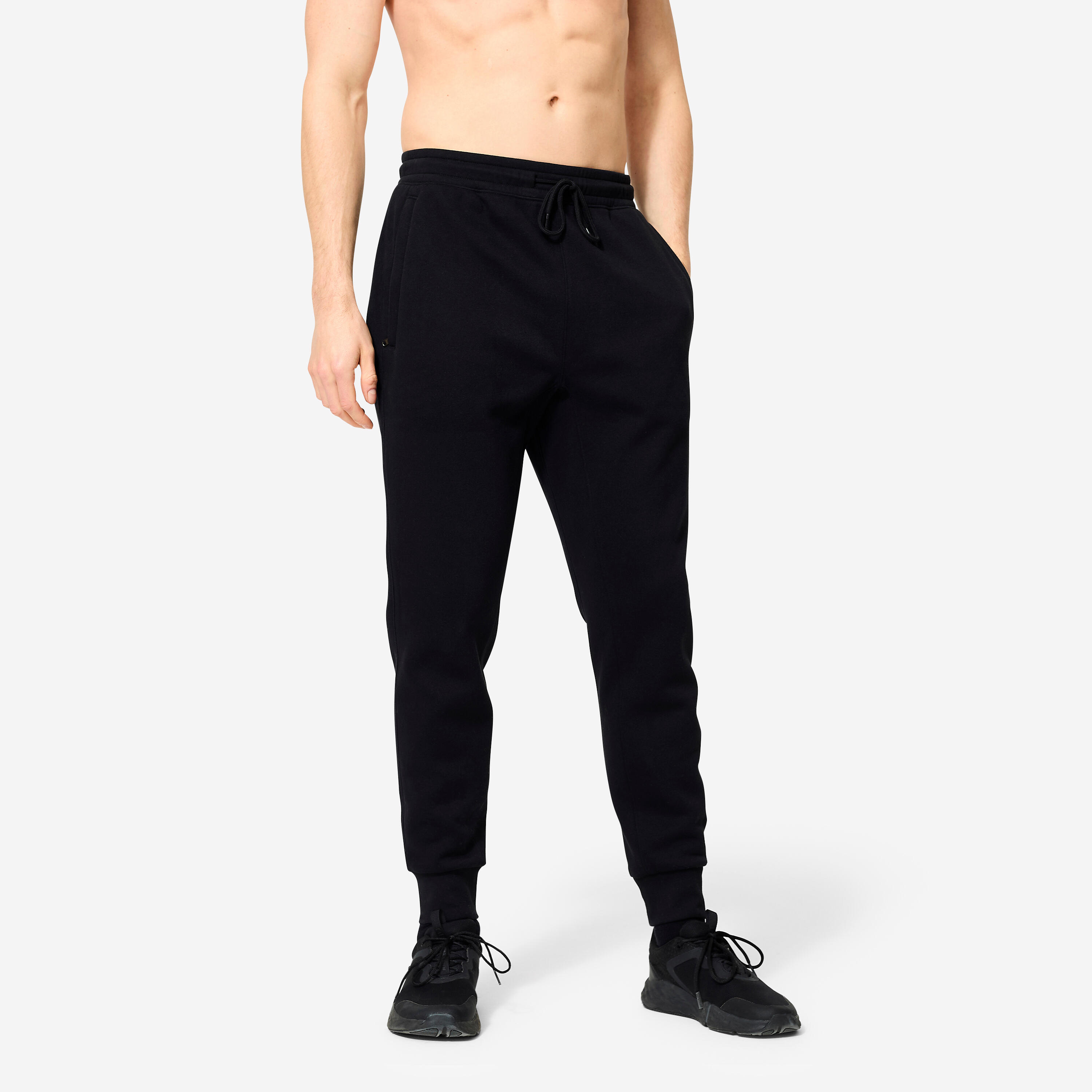 Jogginghose Herren Slim - schwarz