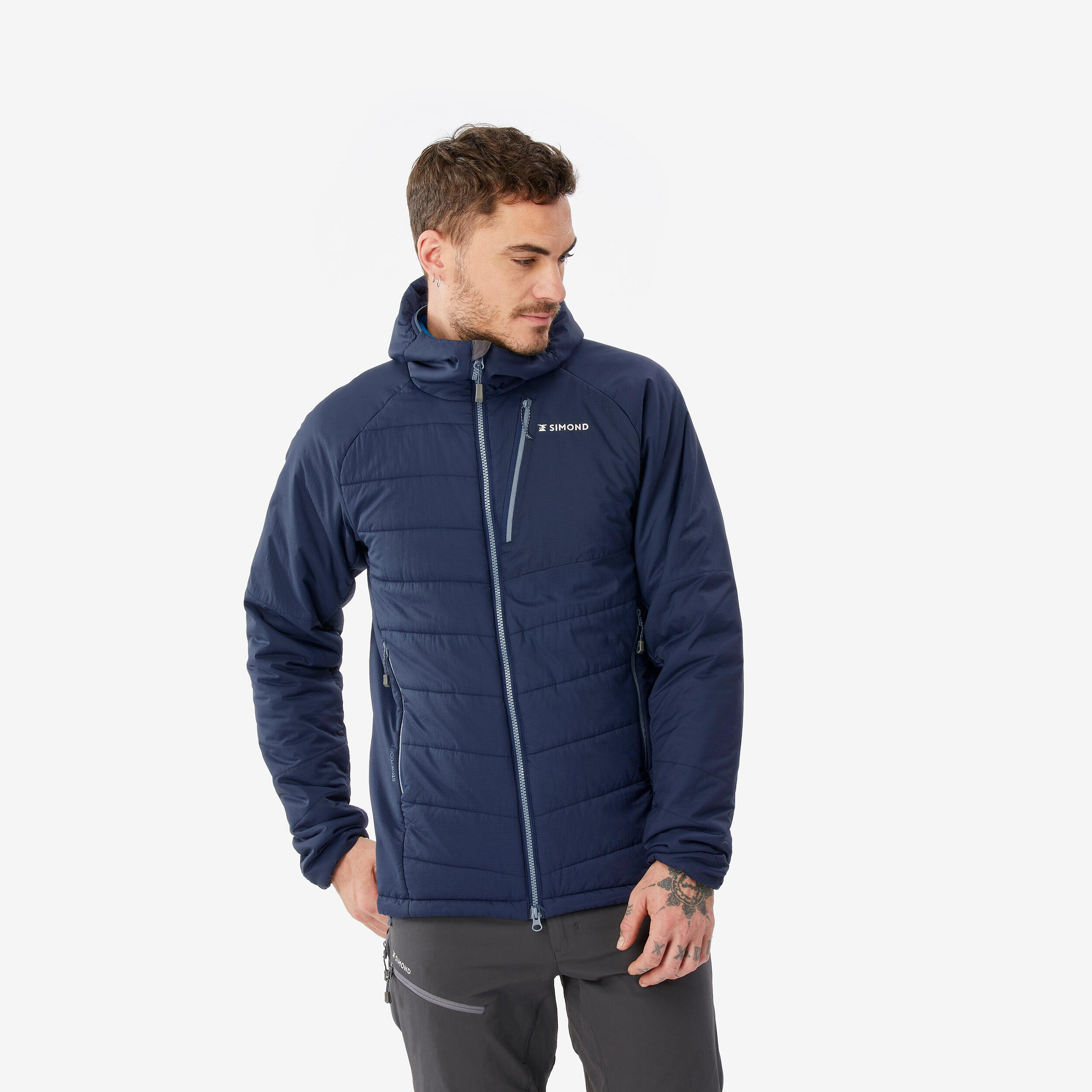 Wattierte Jacke Herren - Alpinism blau
