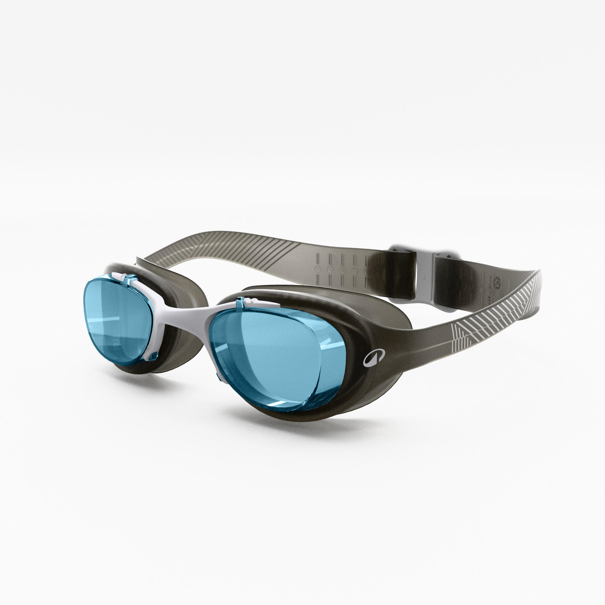 Schwimmbrille getönt Größe L ‒ XBase schwarz/weiß Gläser blau